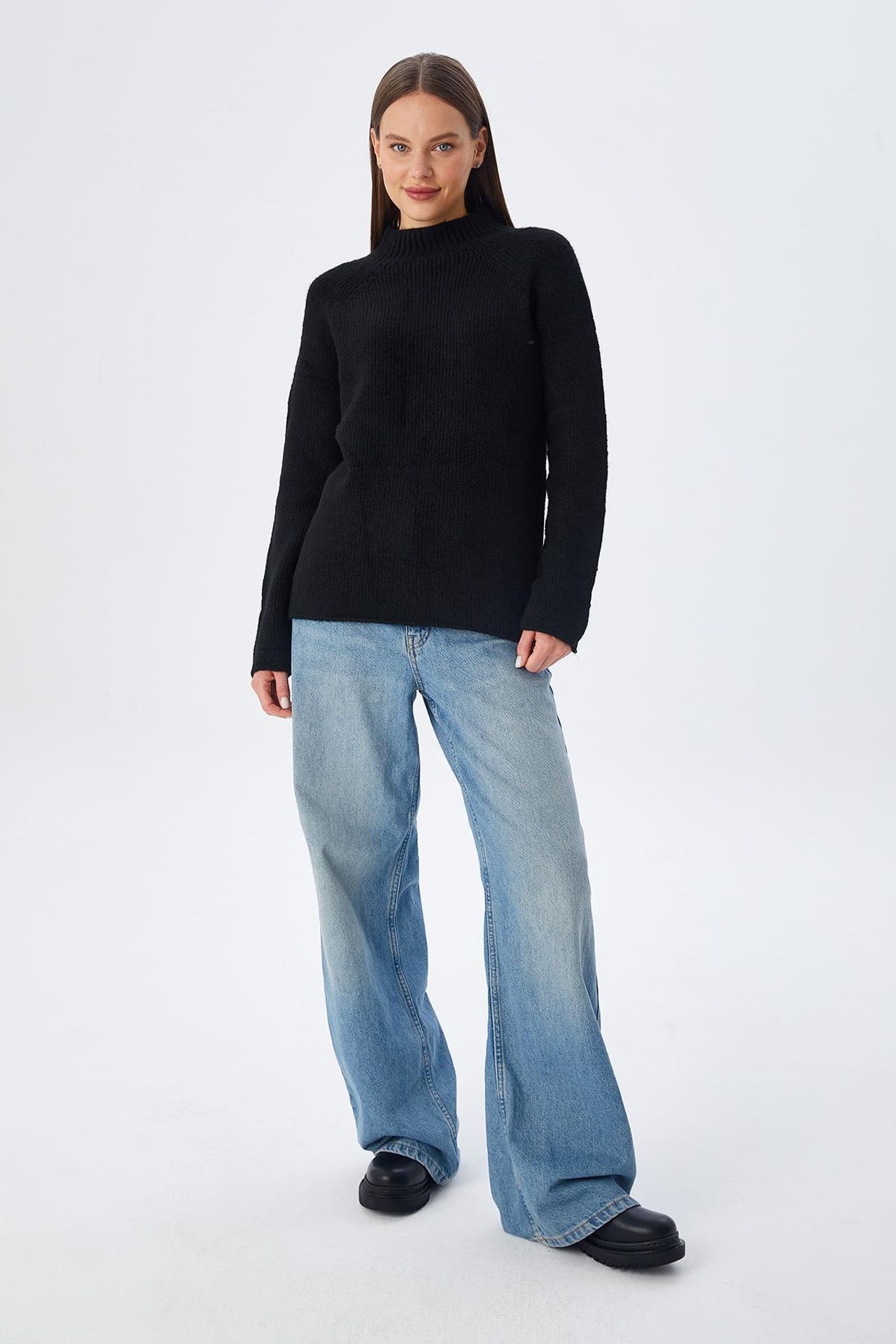 Mixray Knit Half Turtleneck Sweater 3