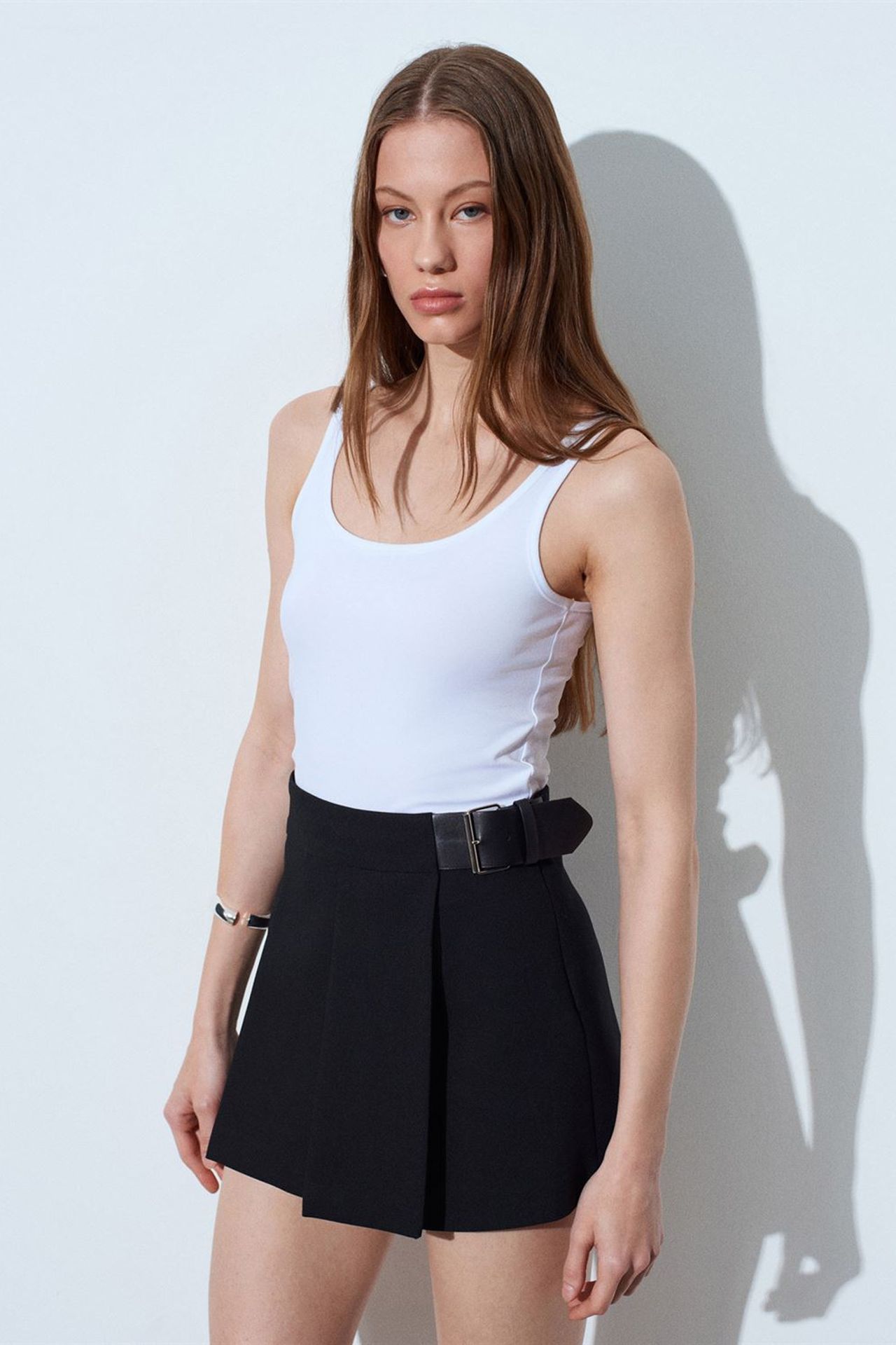 DILVIN Sleeveless Slim Fit Jersey Blouse 3