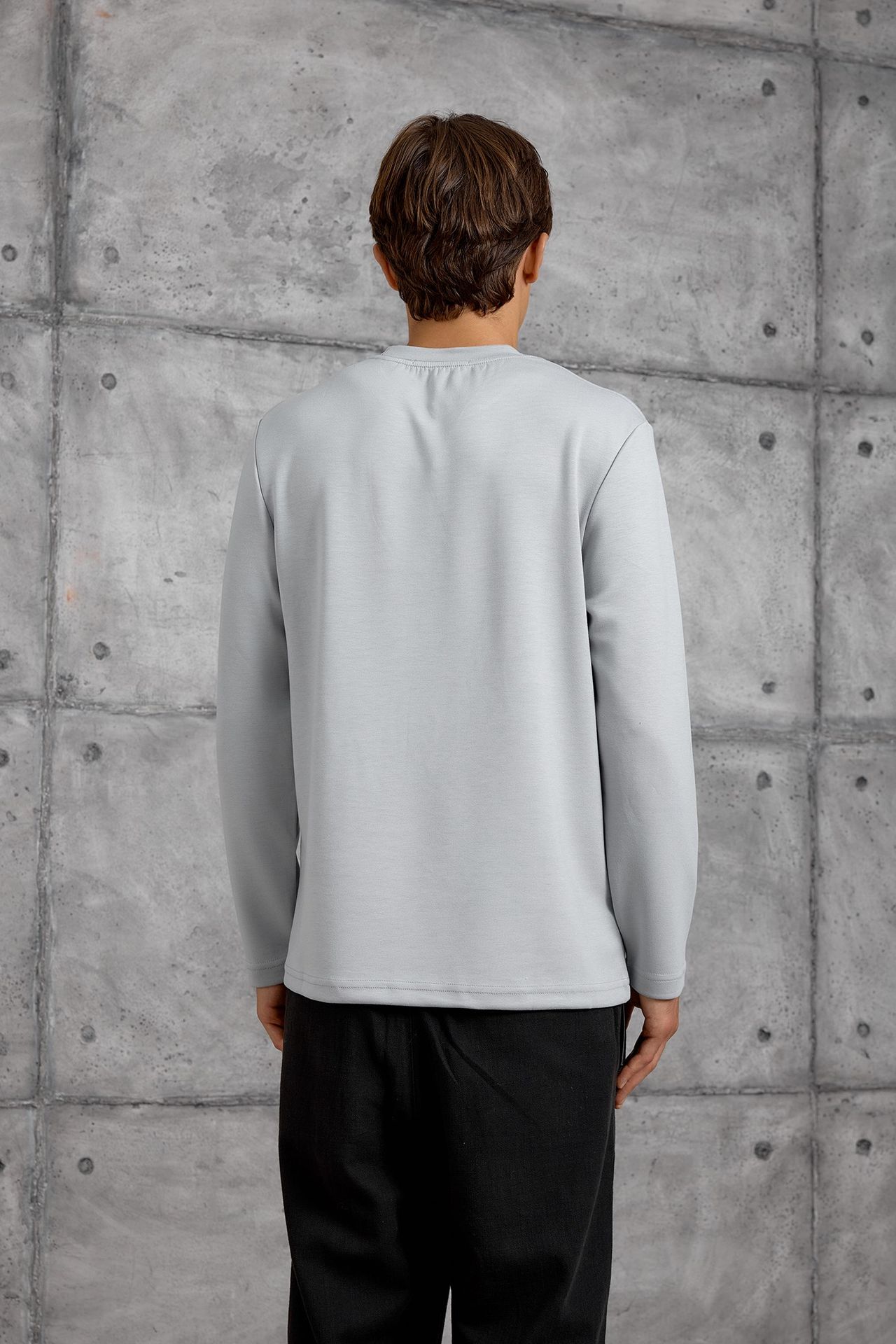 NOMARC Normal Kalıp Bisiklet Yaka Sweatshirt 5