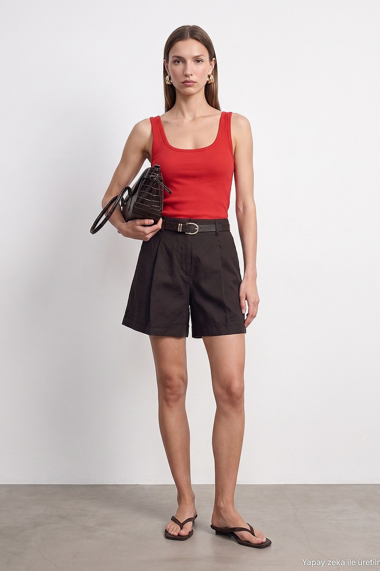 DILVIN Slim Fit Sleeveless Jersey Cami Blouse 4