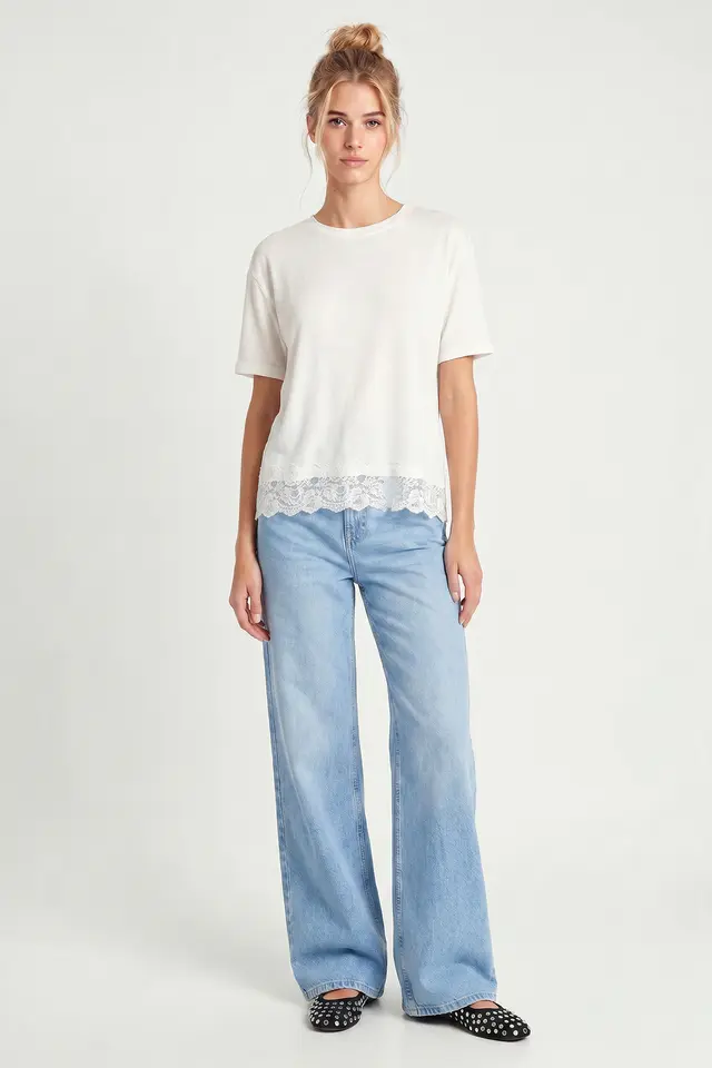 ISTANBUL Oversized Lace Knit Blouse