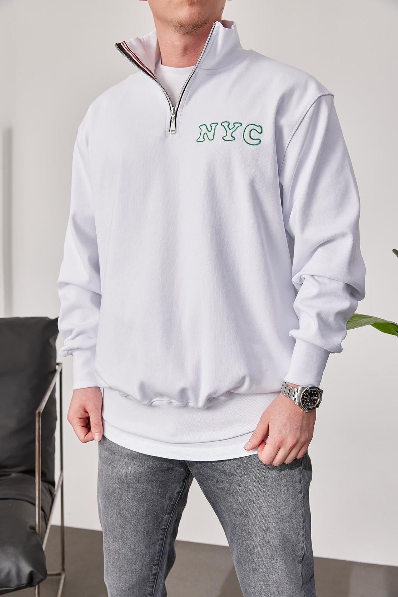 NOMARC Rahat Bisiklet Yaka Sweatshirt 2
