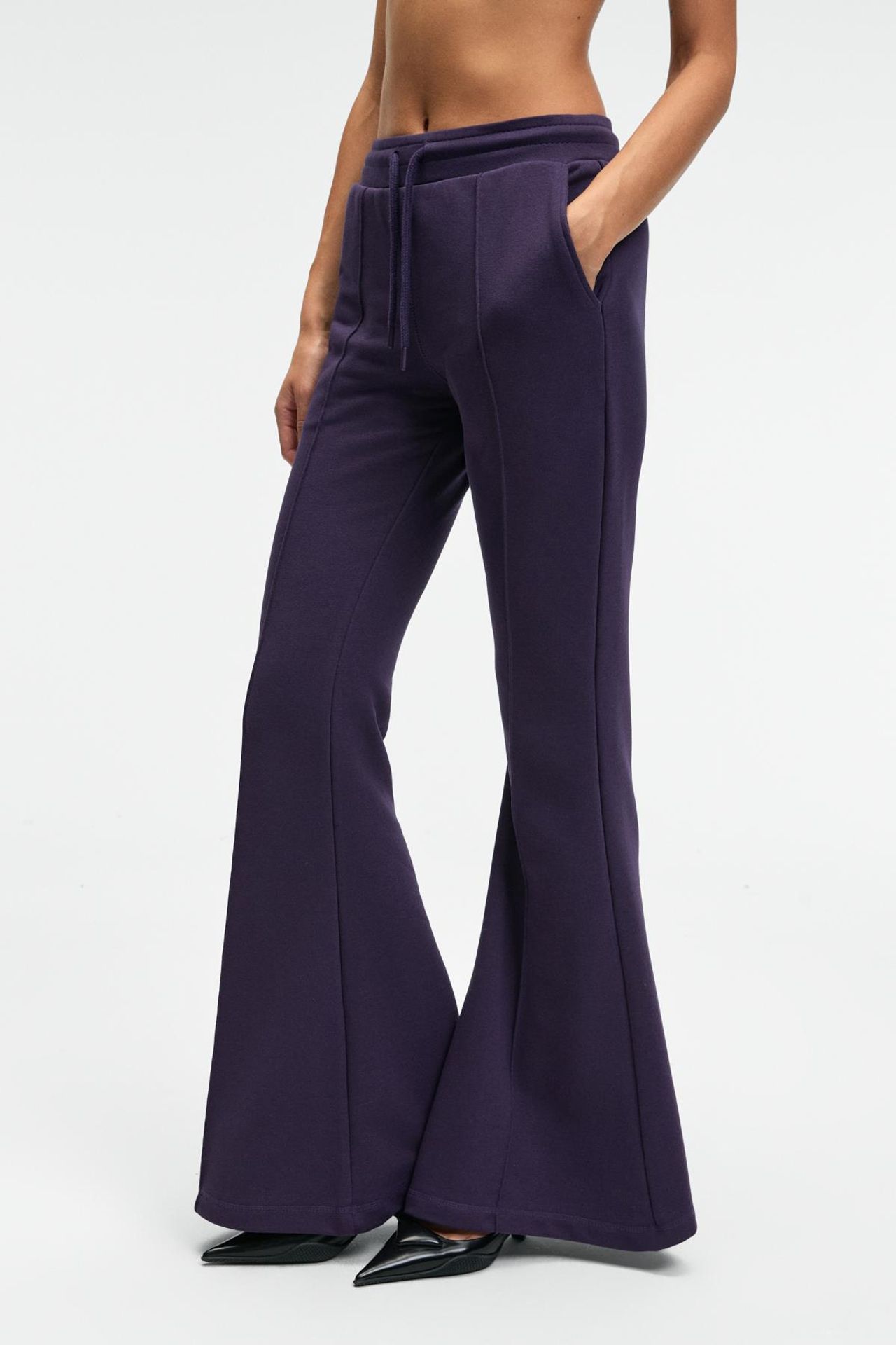 GRIMELANGE Mid Waist Flare Joggers 4