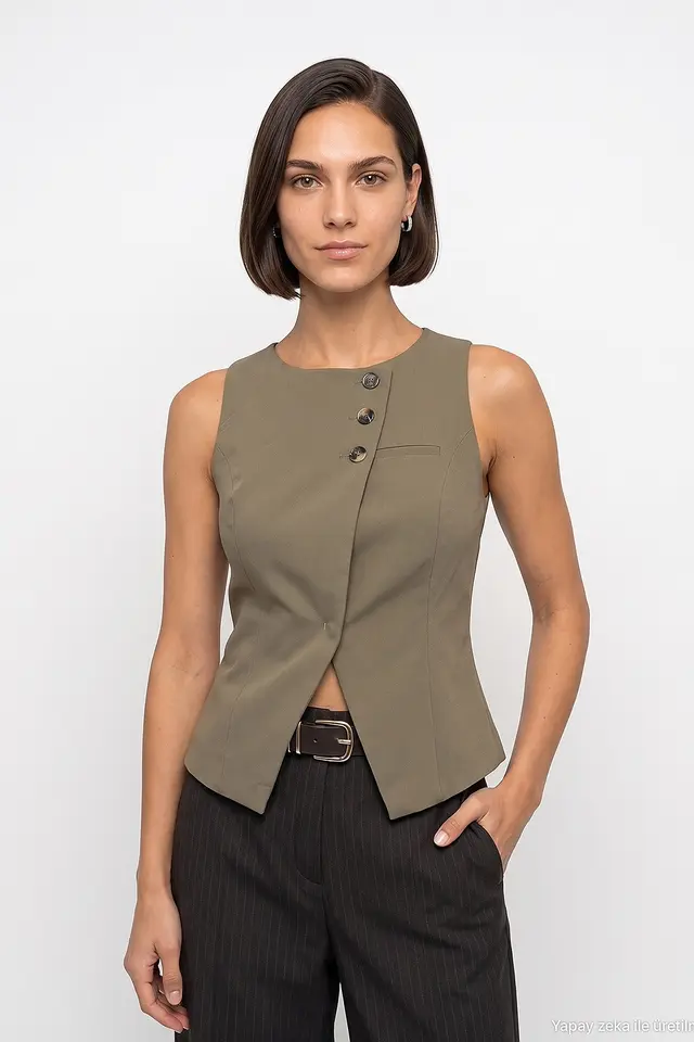 DILVIN Fitted Tailored Waistcoat