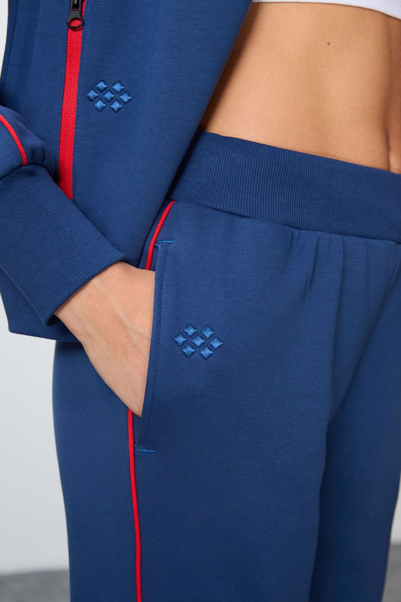 TOMMY Oversized Zip-collar Sweatshirt And Pants Set 6