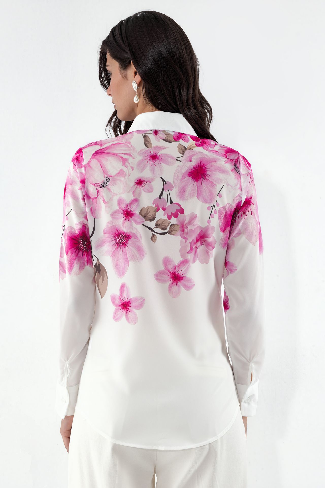 MSN Floral Printed Long-Sleeve Shirt 2