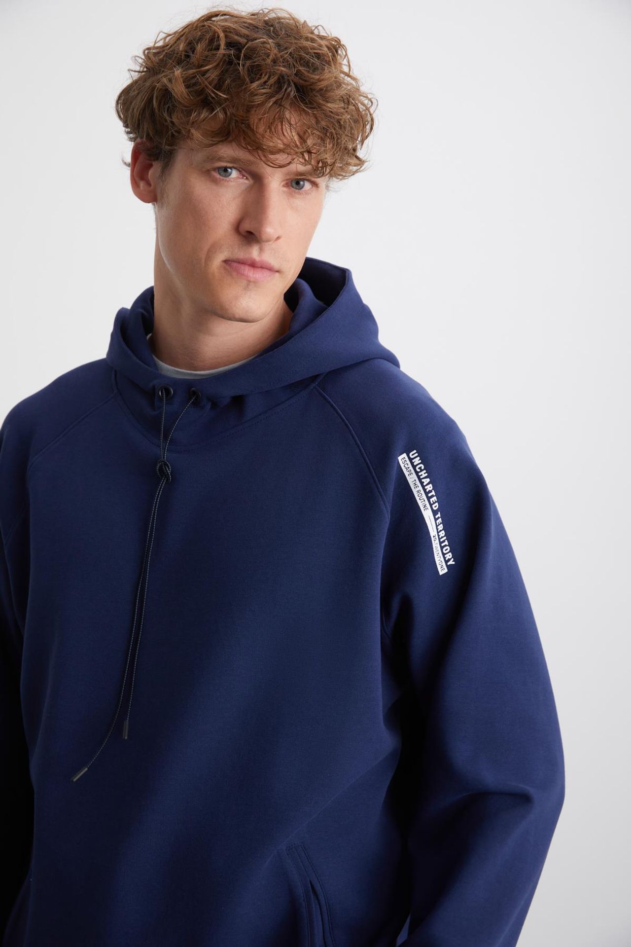 GRIMELANGE Cepli Düz Kapüşonlu Sweatshirt 5