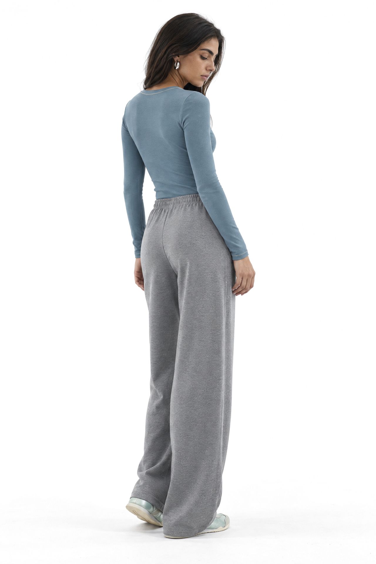 BUSEM Mid Waist Wide Leg Modal Pants 4