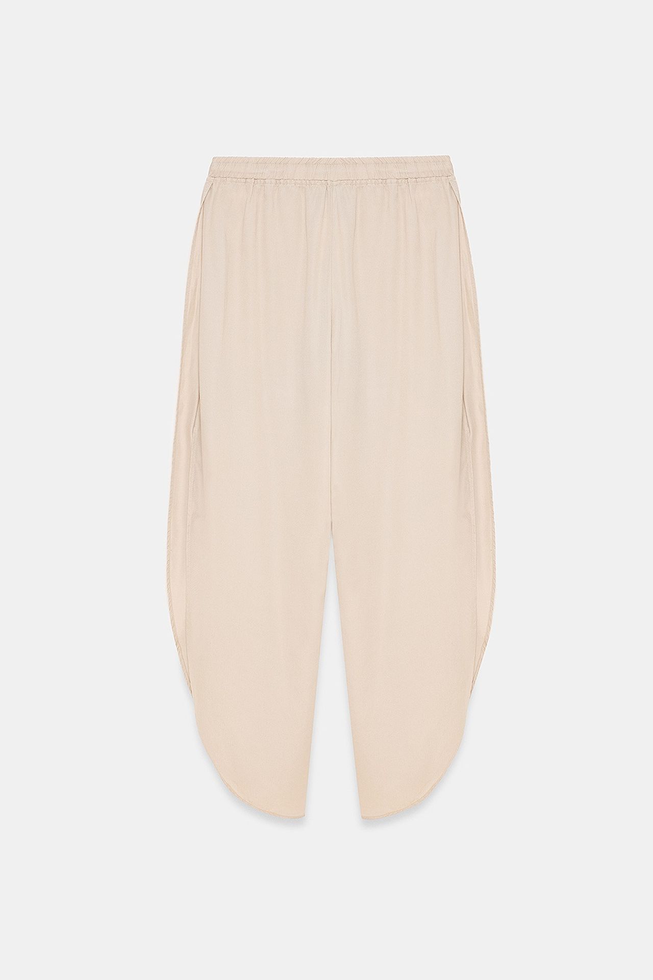 DILVIN Women's Tencel Wide-Leg Crepe Trousers With Slit 6