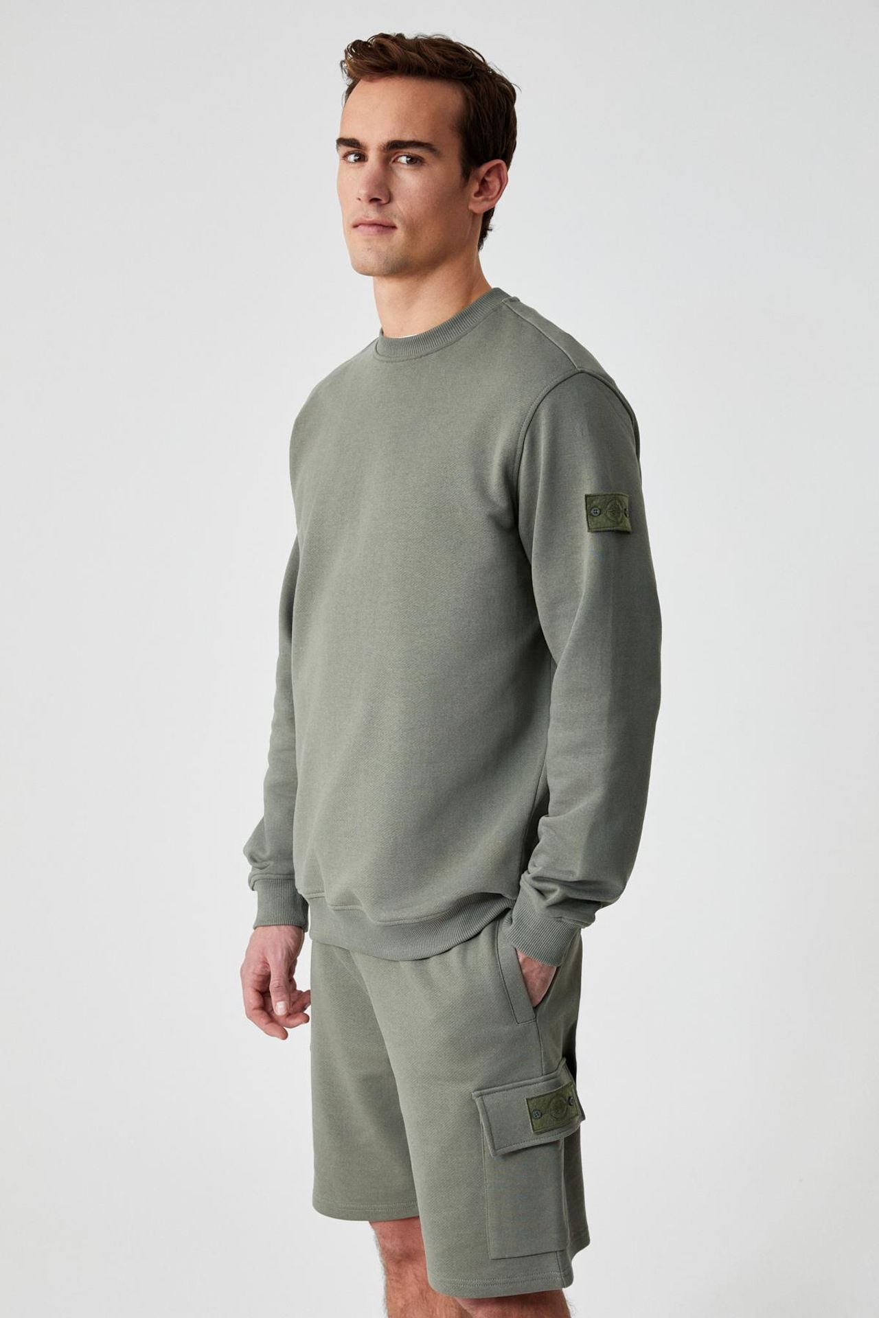 GRIMELANGE Nakışlı Bisiklet Yaka Sweatshirt 3