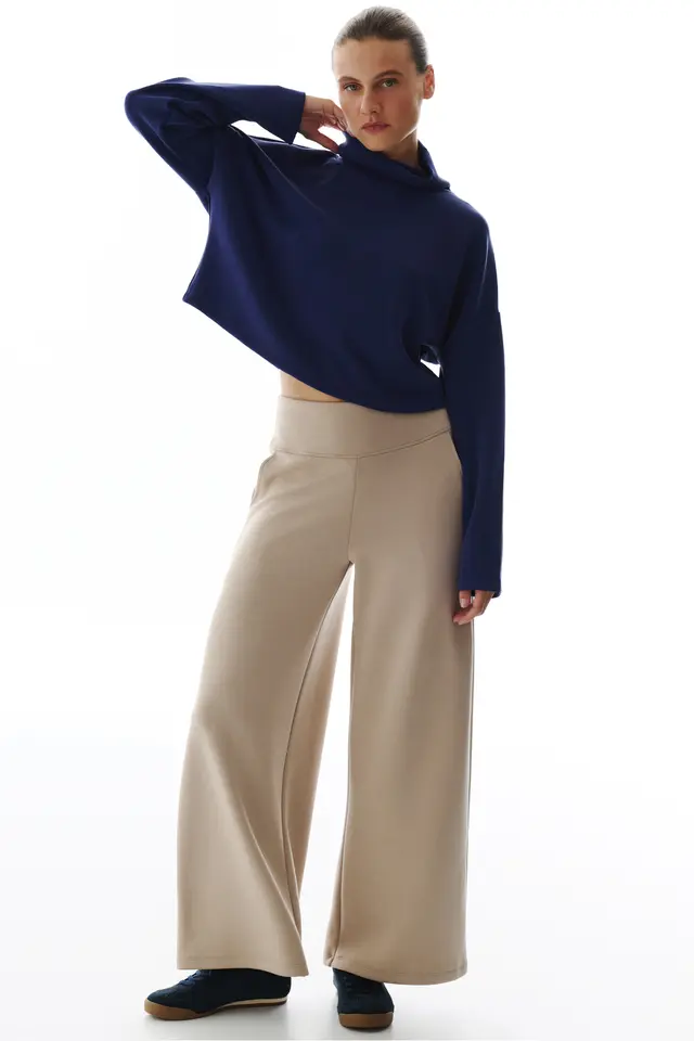 PENTI Women's Wide Leg High Waist Pants