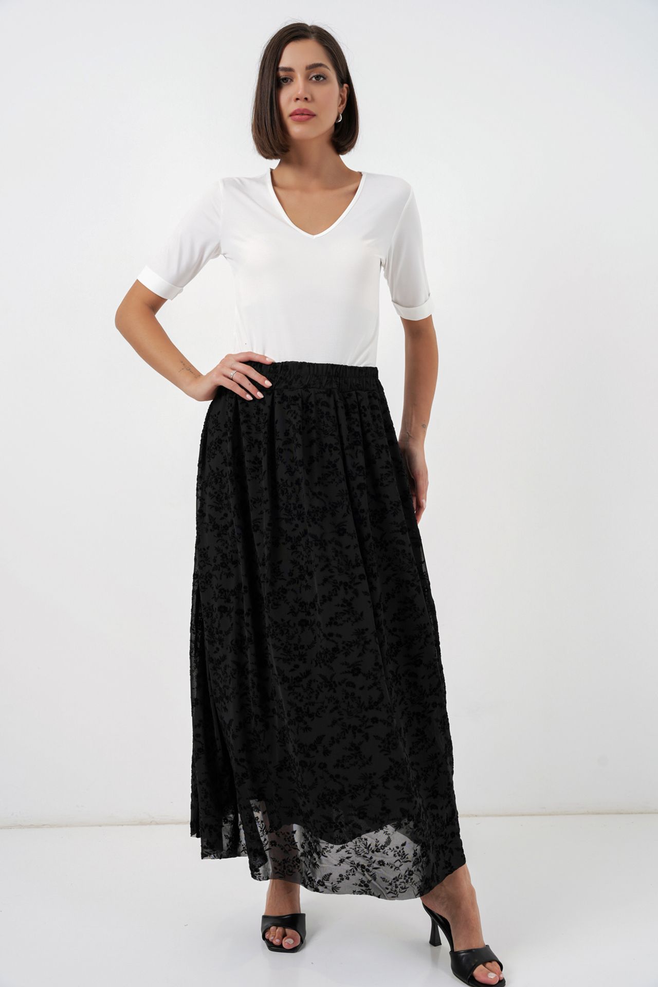 BDART High Waist Floral Maxi Skirt 5