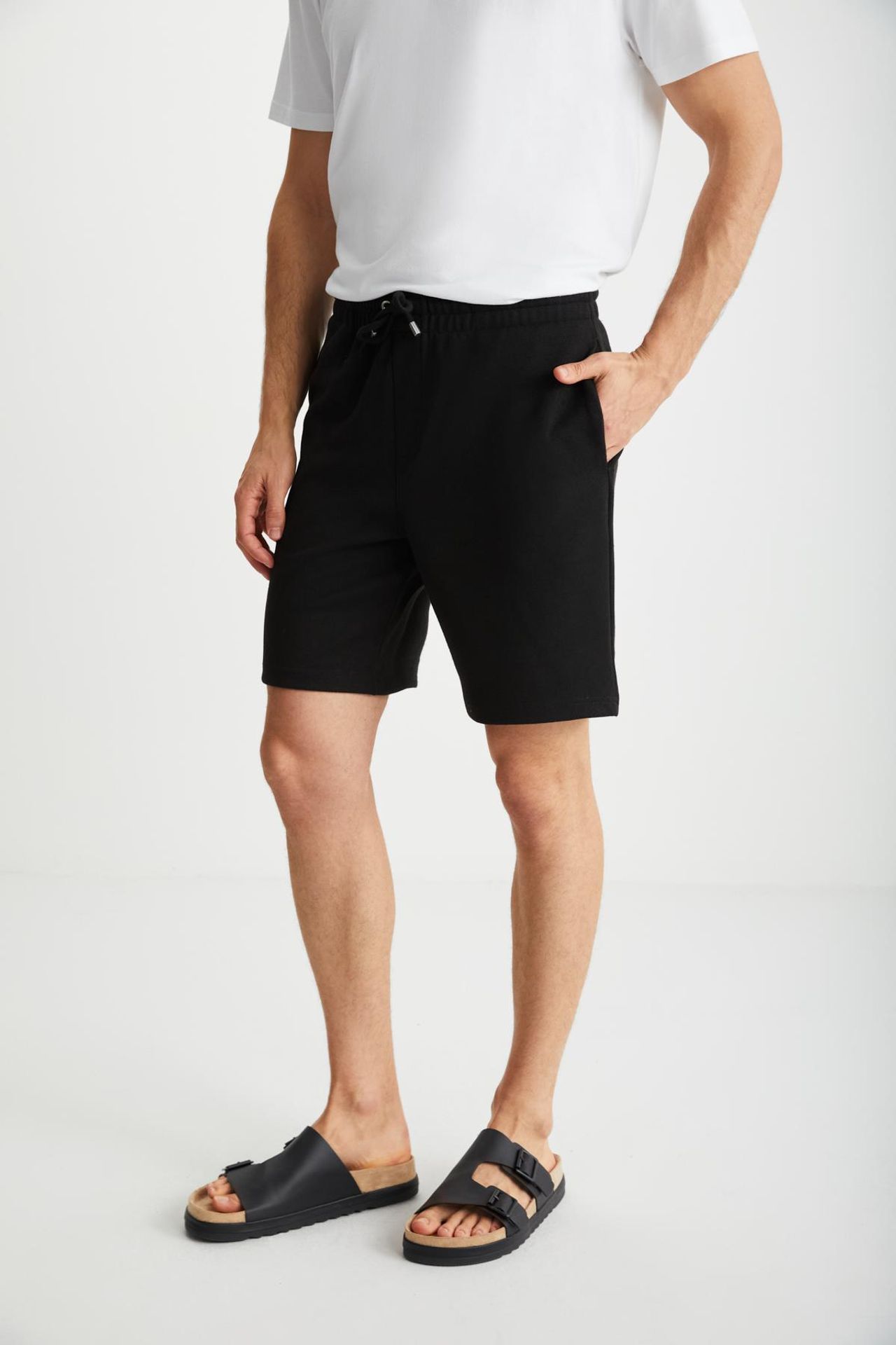 GRIMELANGE Jersey Drawstring Pocket Shorts 3