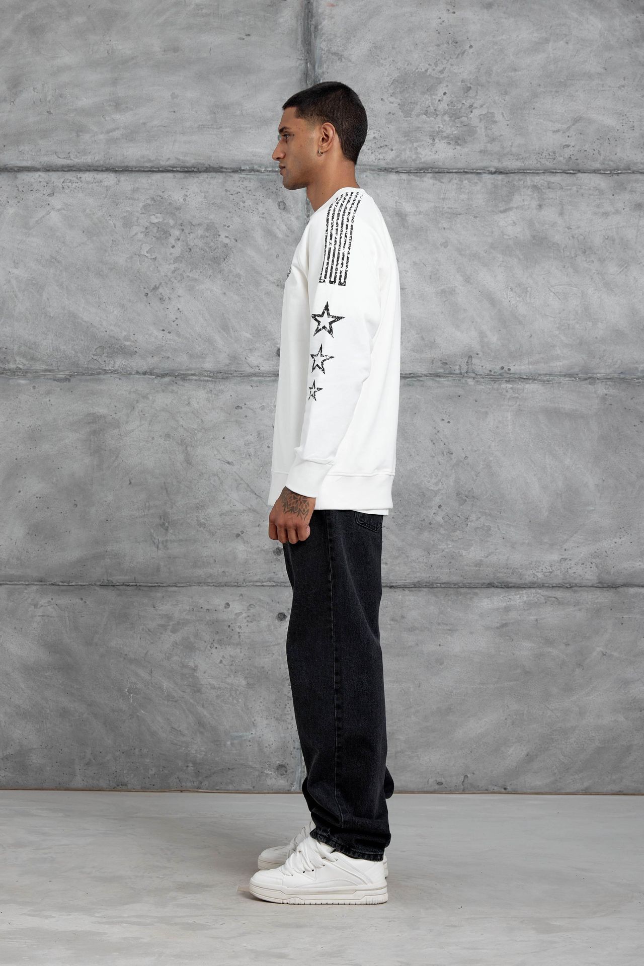 NOMARC Rahat Bisiklet Yaka Uzun Kollu Sweatshirt 6