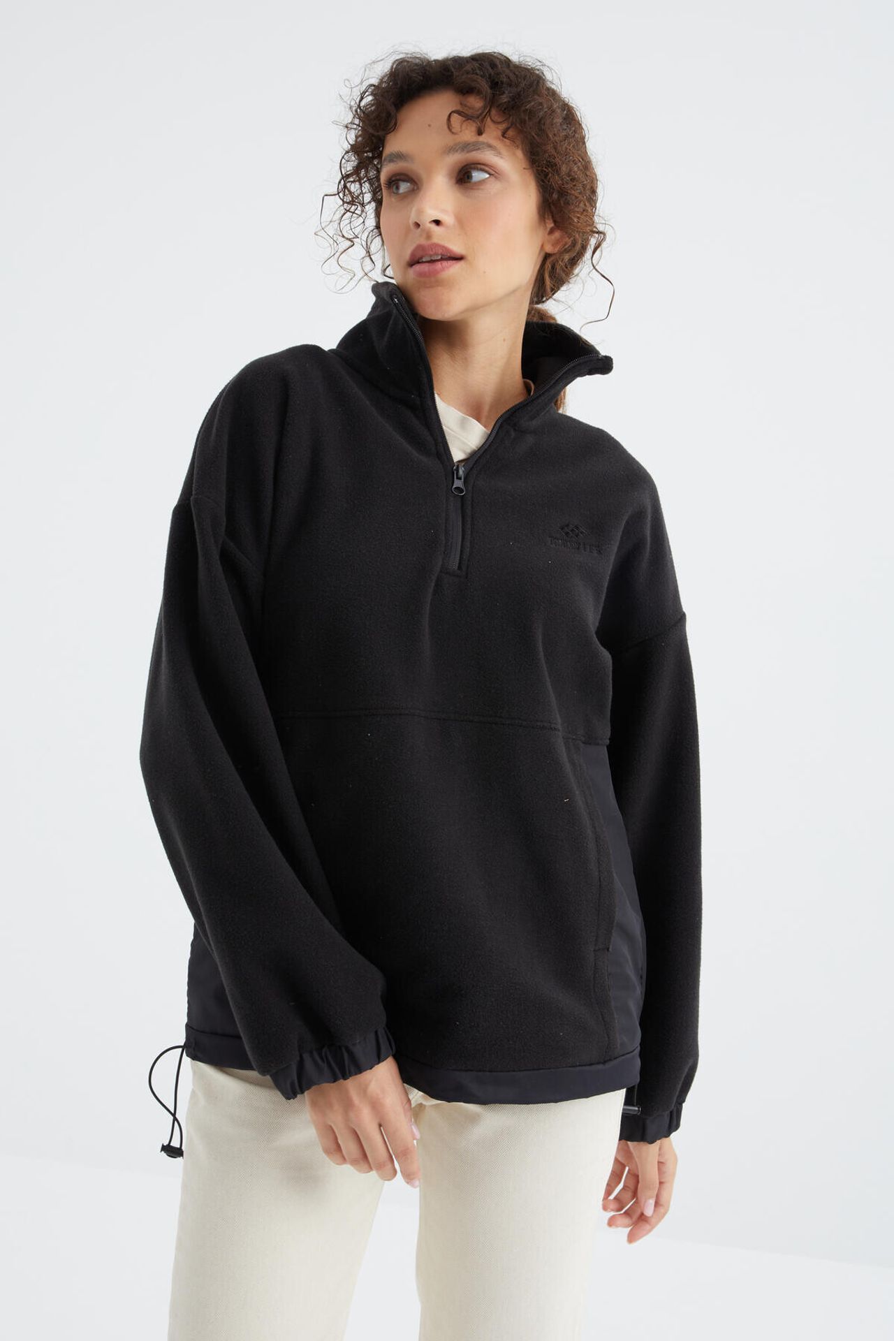 TOMMY Oversized Half-zip Plush Sweatshirt 5