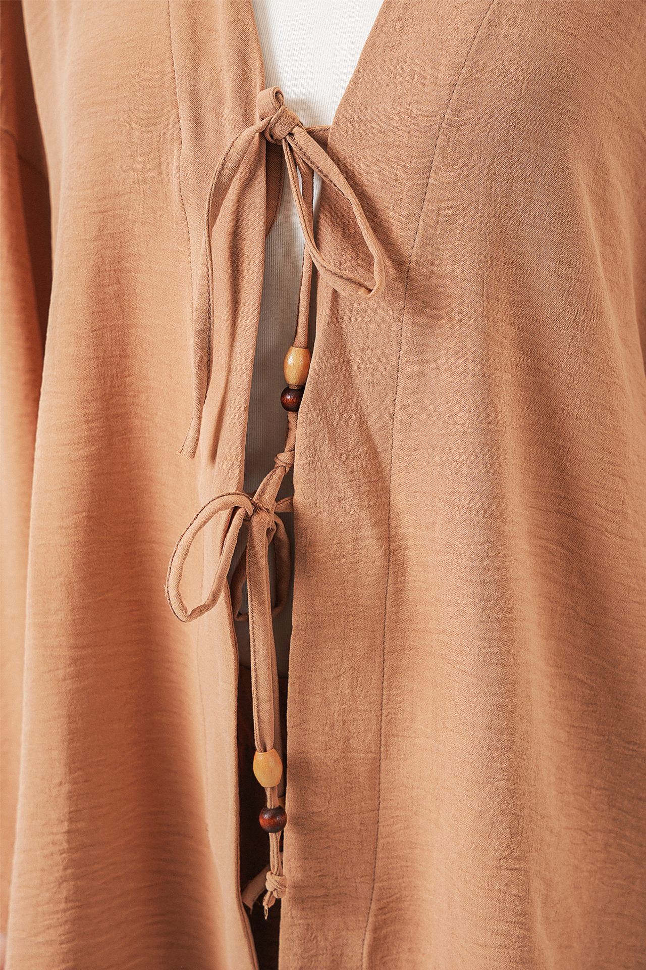 BDART Textured V-Neck Long Cardigan and Pants Set 4