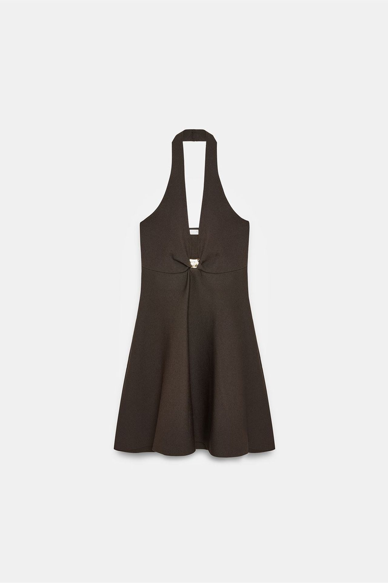 DILVIN Sleeveless Halter A-Line Mini Dress 5