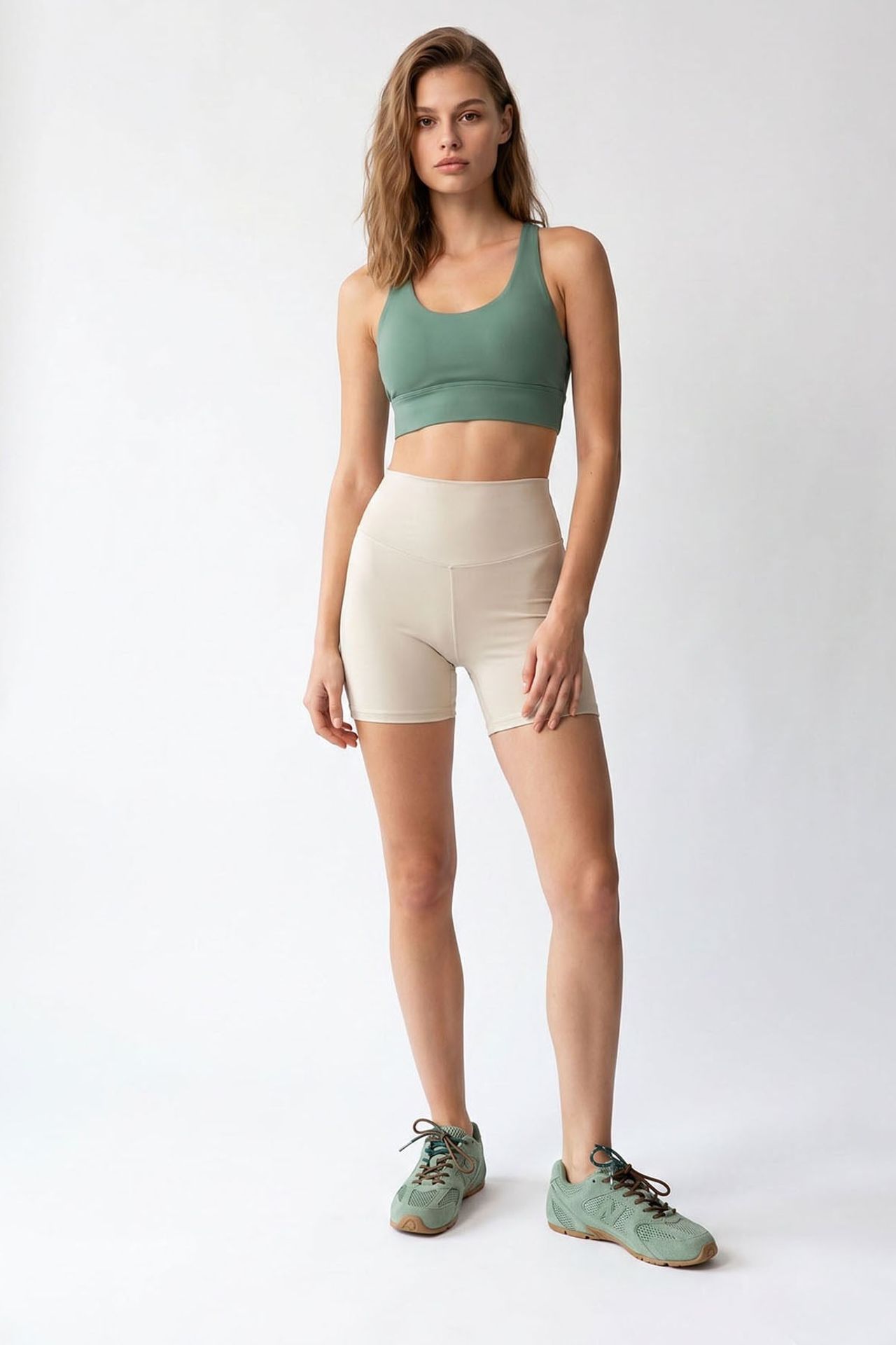 MIXRAY High-Waist Skinny Cycling Shorts 2