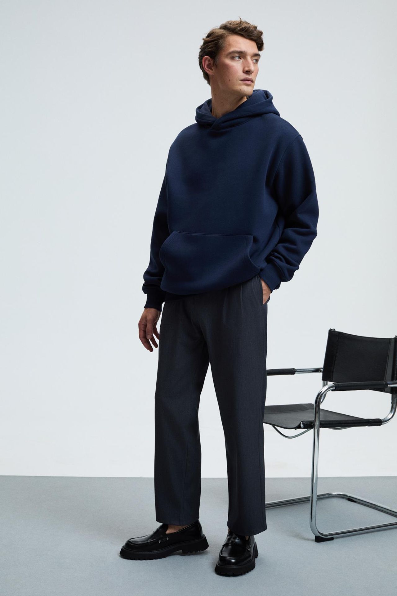 GRIMELANGE Geniş Kesimli Kapüşonlu Cepli Sweatshirt 5