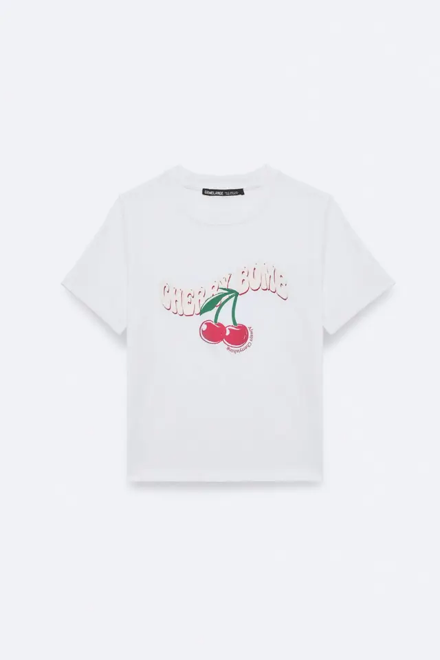 GRIMELANGE Oversized Printed Crew Neck T-Shirt