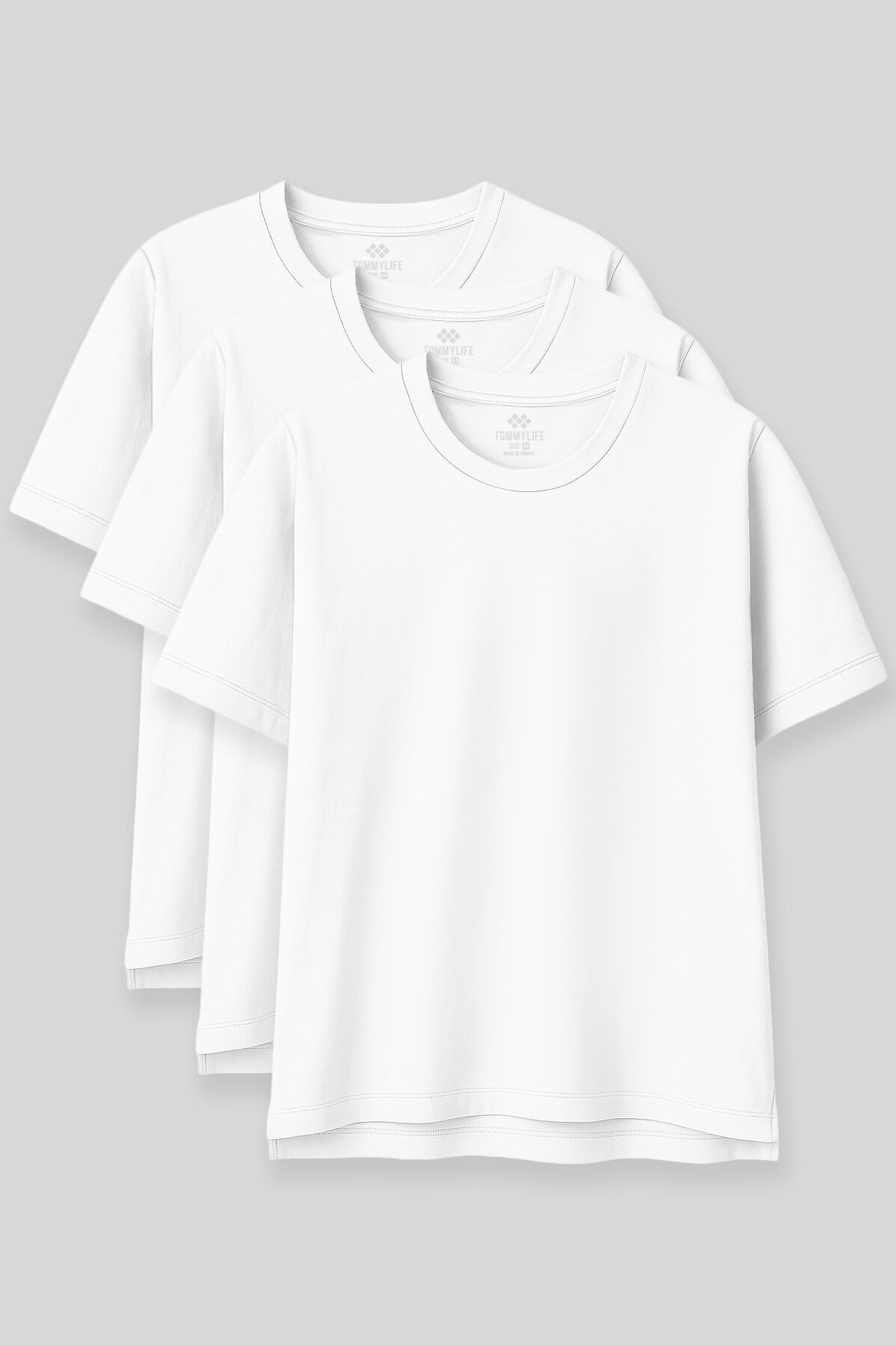 TOMMY Oversized Cotton-Modal Crew Neck T-Shirt 1