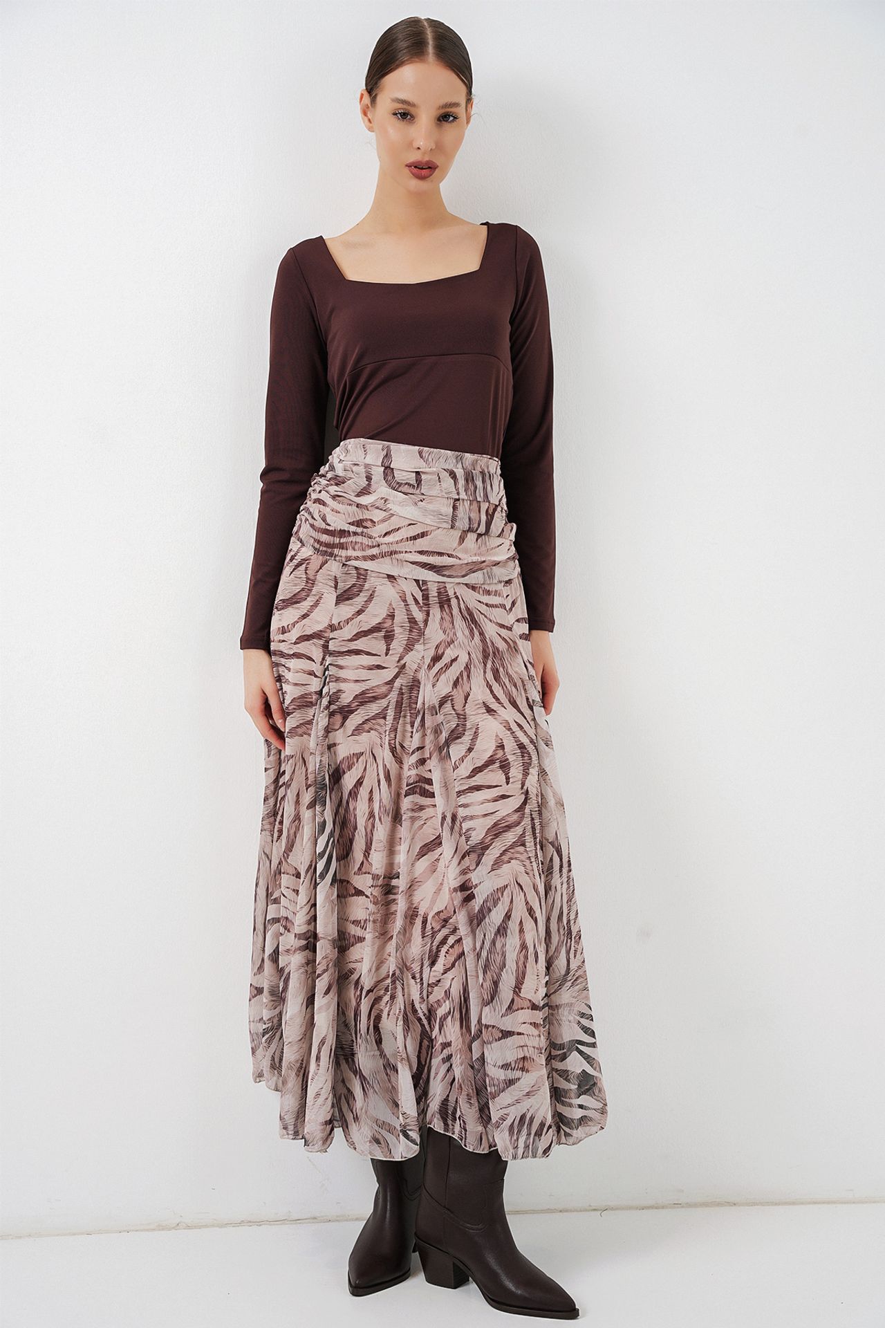 BDART High Waist Paisley Maxi Skirt