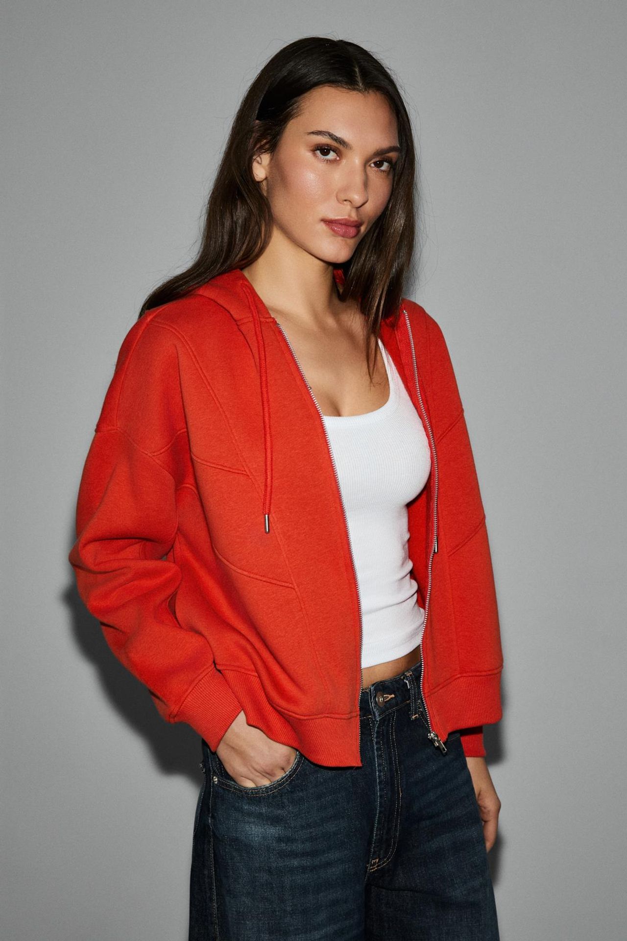 GRIMELANGE Hooded Oversized Zip Sweatshirt 2