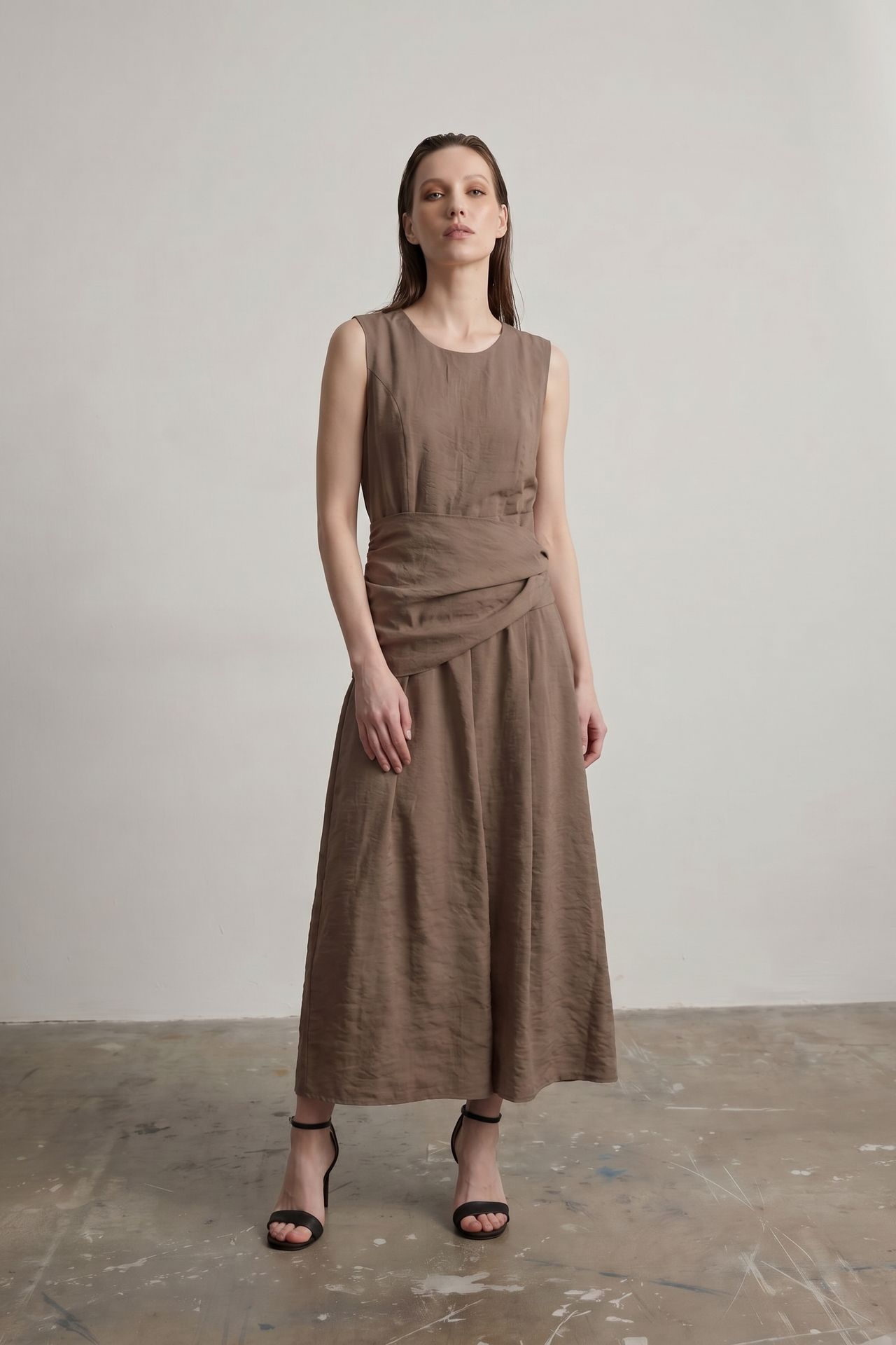 MY FASHION Sleeveless A-Line Midi Dress 4