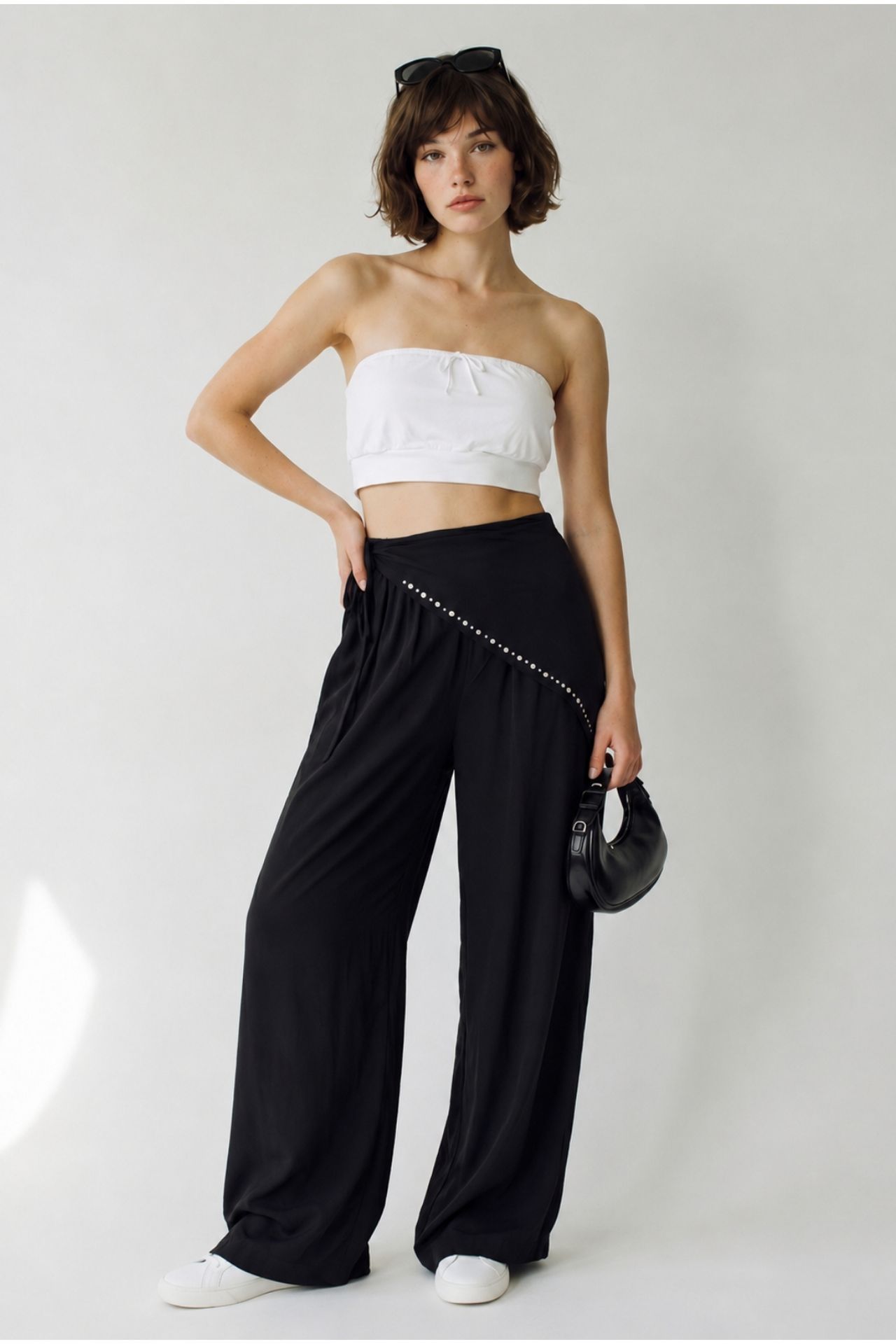 LUCCI Wide Leg Pull-On Trousers 3