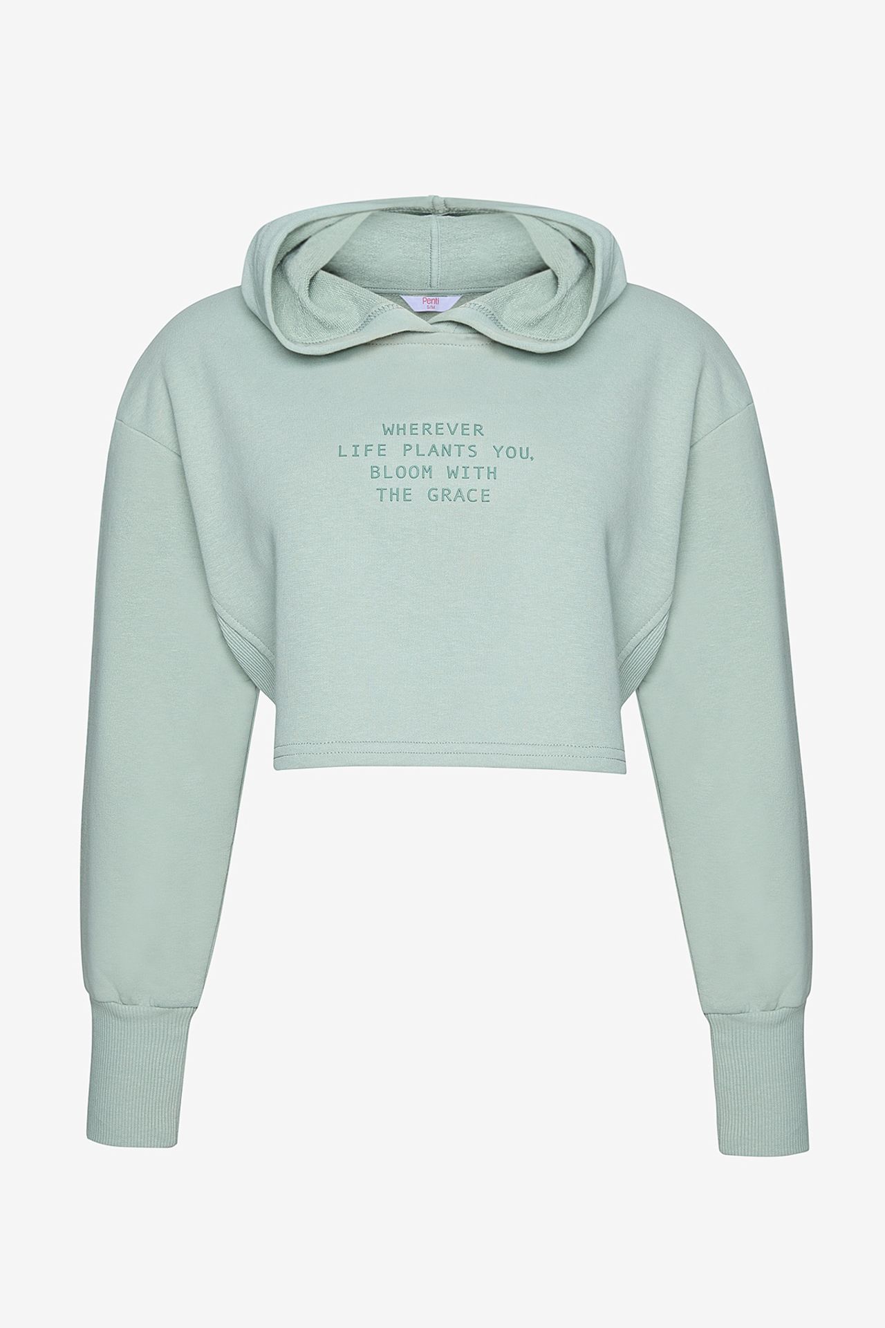 PENTI Light Hooded Ribbed Detail Sweatshirt 6