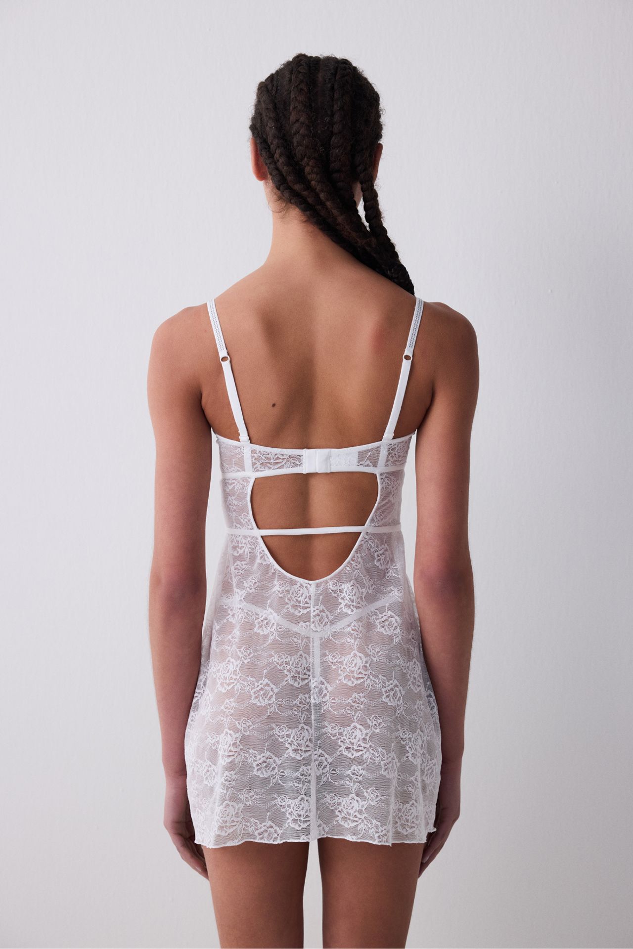 PENTI Deep Décolleté Stone-Embellished Cutout Nightdress 5