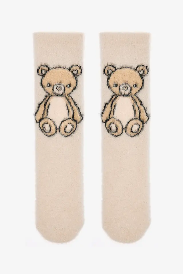 PENTI Cute Bear Embroidered House Slippers