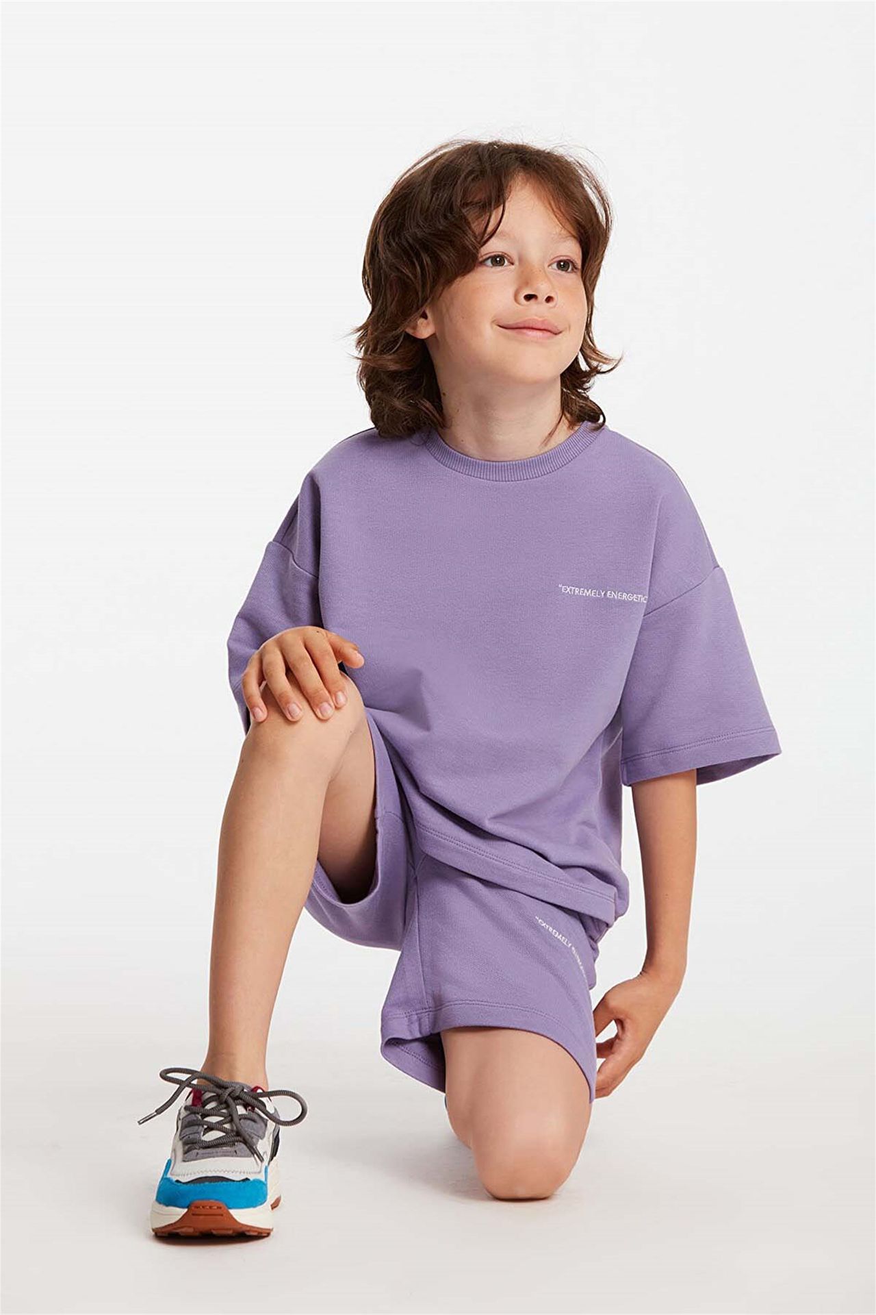 GRIMELANGE Short Sleeve Crew Neck Short Set 6