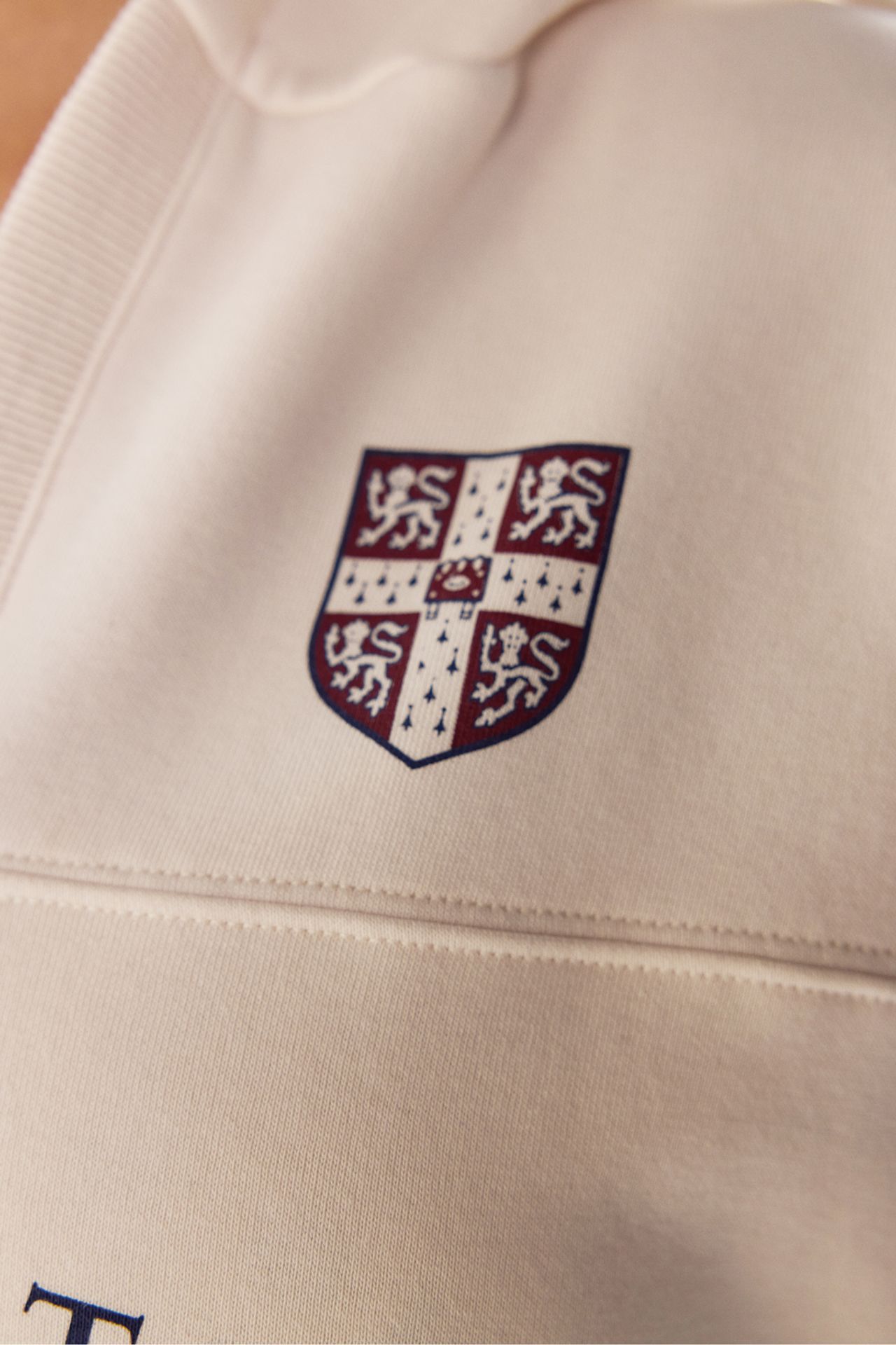 PENTI Cambridge Printed V-Neck Hooded Sweatshirt 3