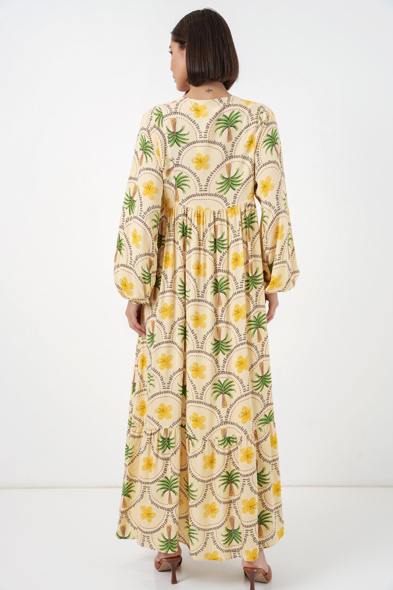 BDART Tropical Printed Maxi Dress with Button Closure 6