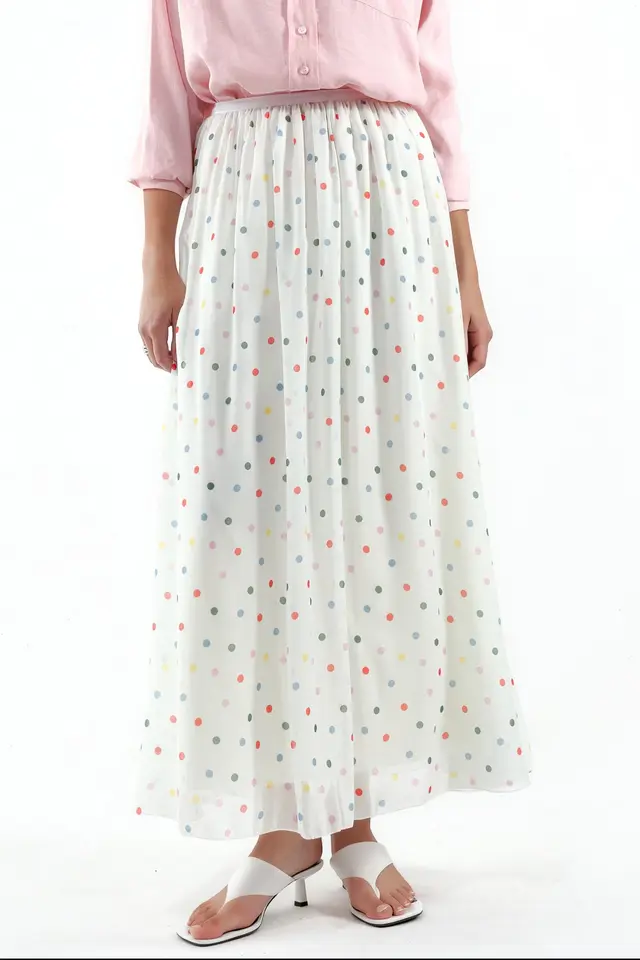 BDART High-Waist Polka Dot Maxi Skirt