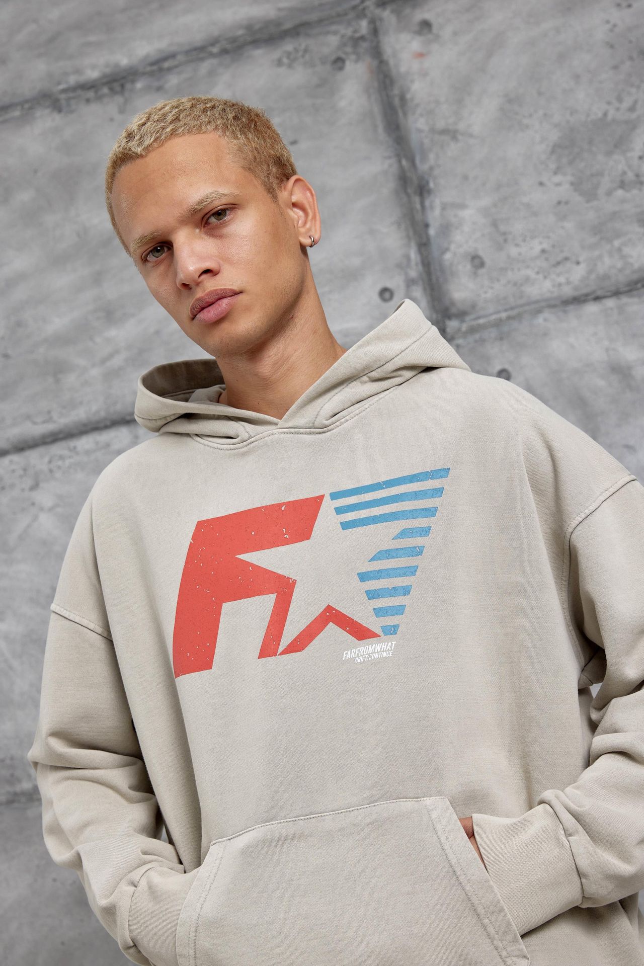NOMARC Bol Kesim Kapüşonlu Logolu Sweatshirt 4