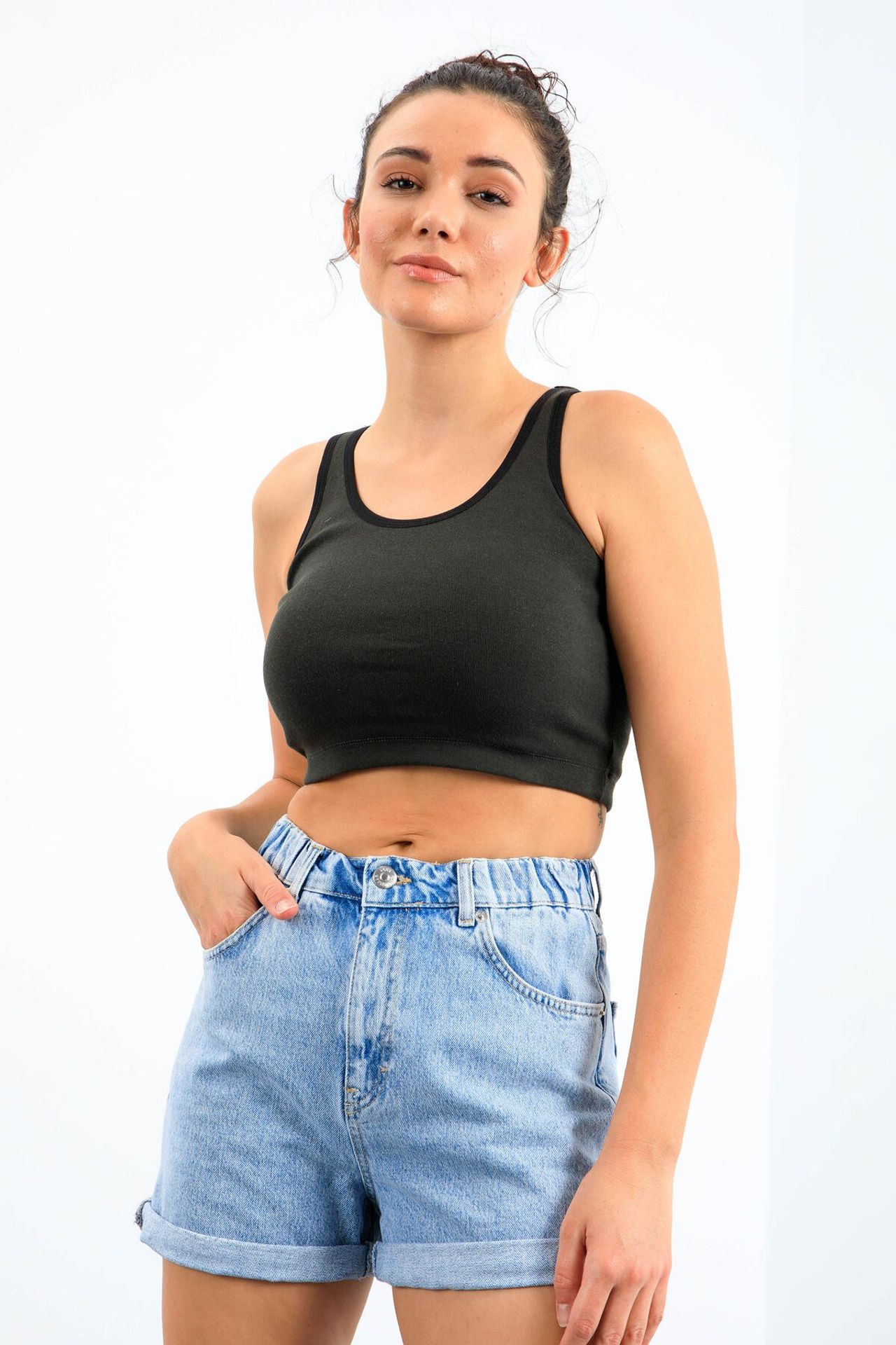 TOMMY Ribbed Sleeveless Crop Top 4