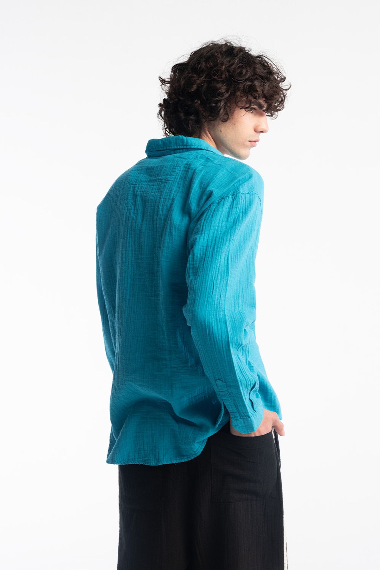 GIESTO Men's Relaxed Fit Cotton Textured Shirt 3