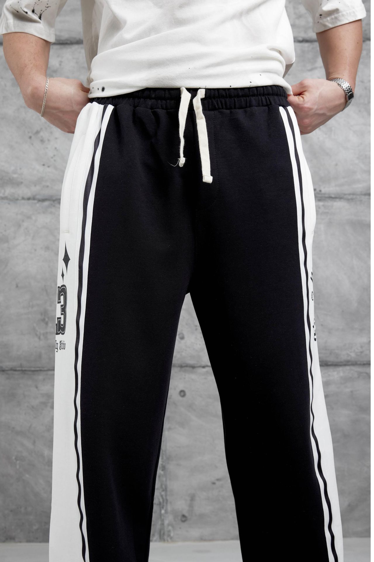 NOMARC Bol Geniş Paça İpli Jogger Pantolon 2