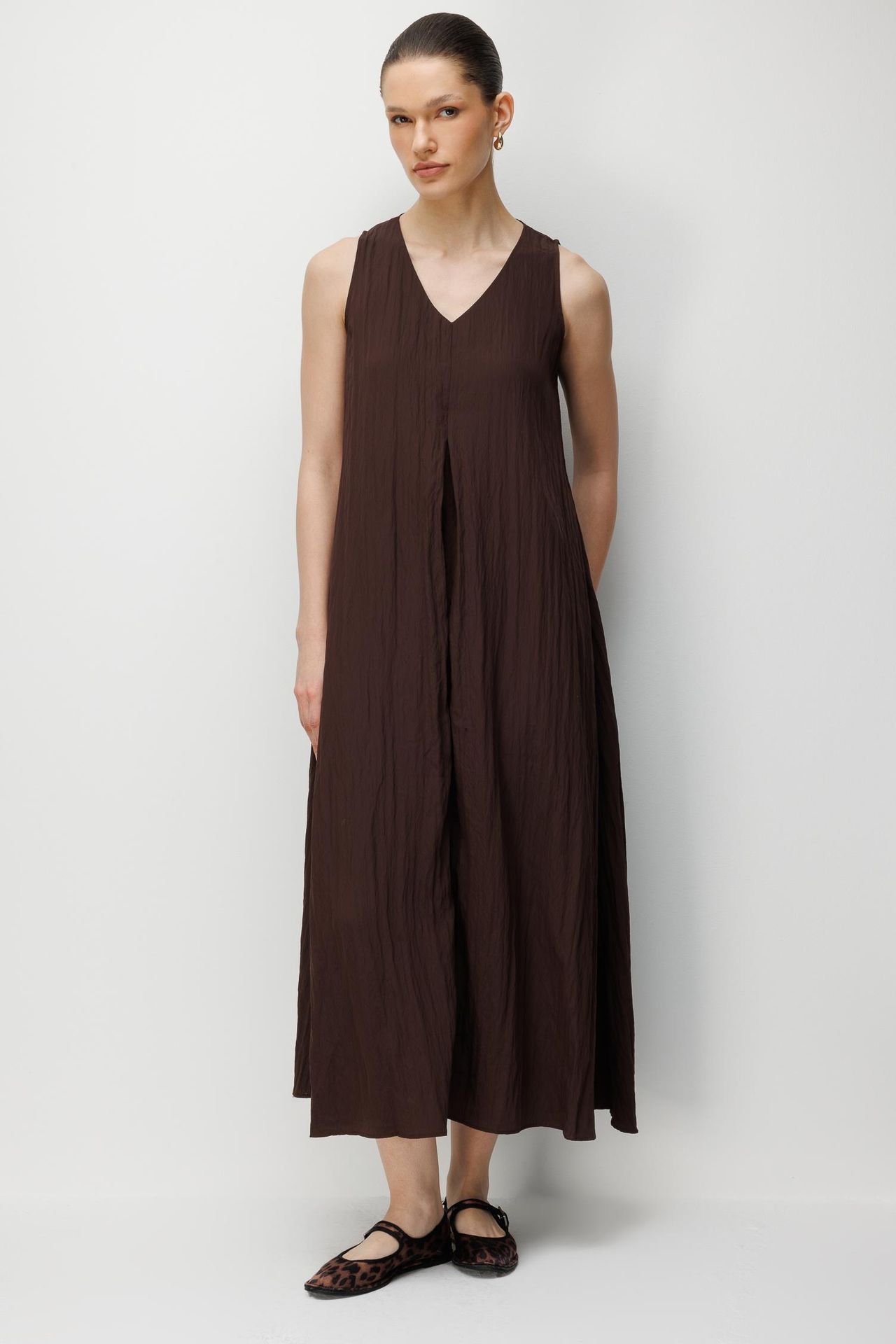 Mixray V-Neck Maxi Dress 1