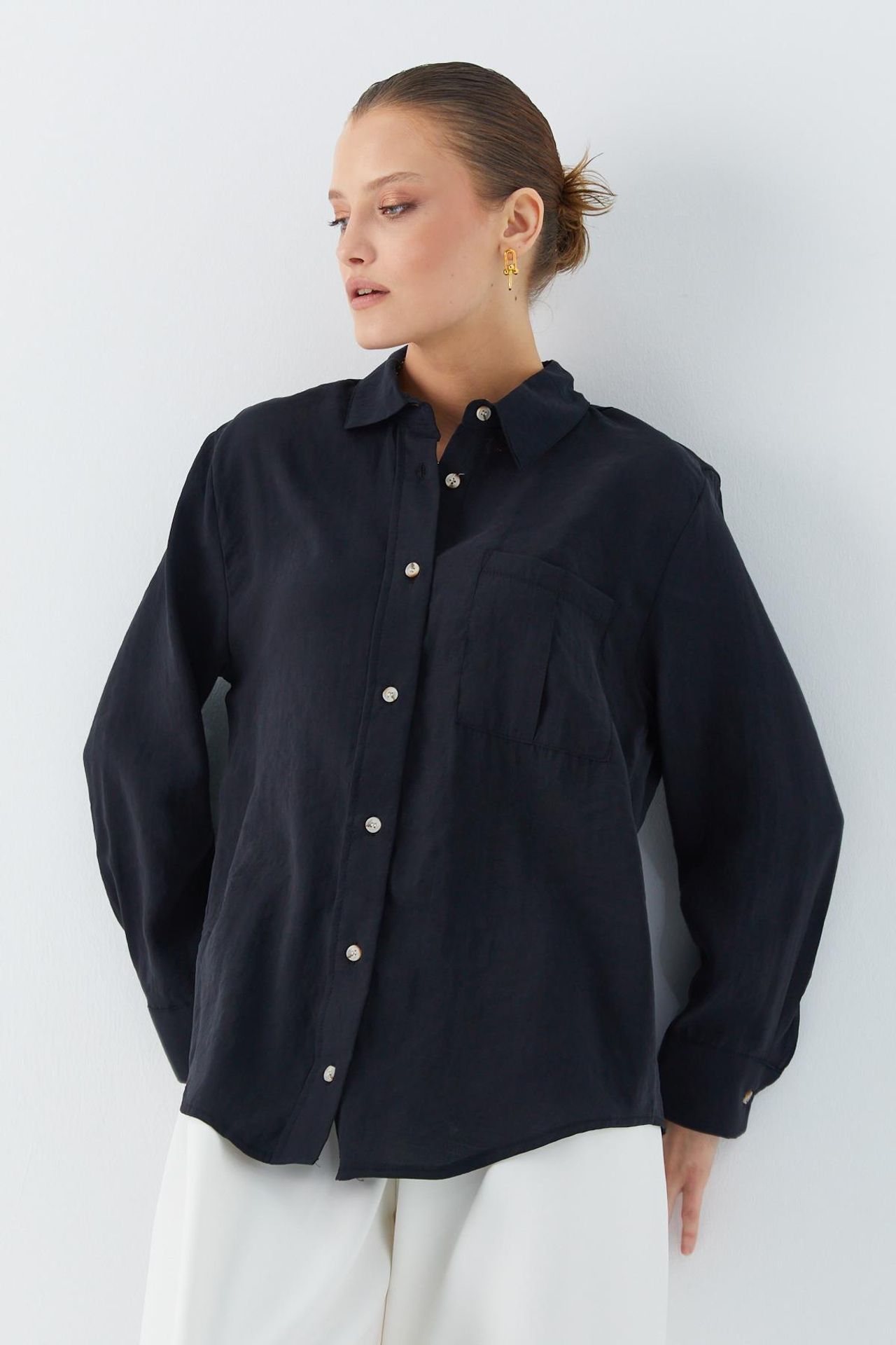 Mixray Relaxed Fit Shirt with Pocket 3