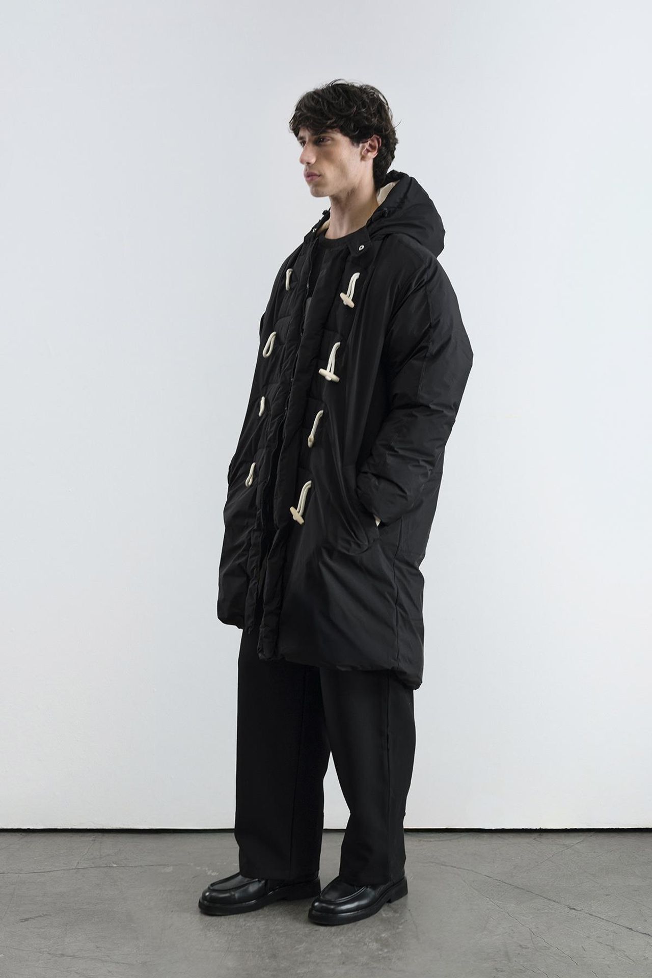GIESTO Thick Hooded Puffer Down Coat with Pocket 2