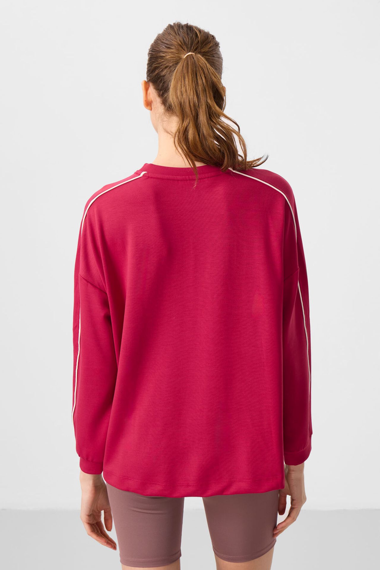 TOMMY Oversized Long Striped Tunic Top