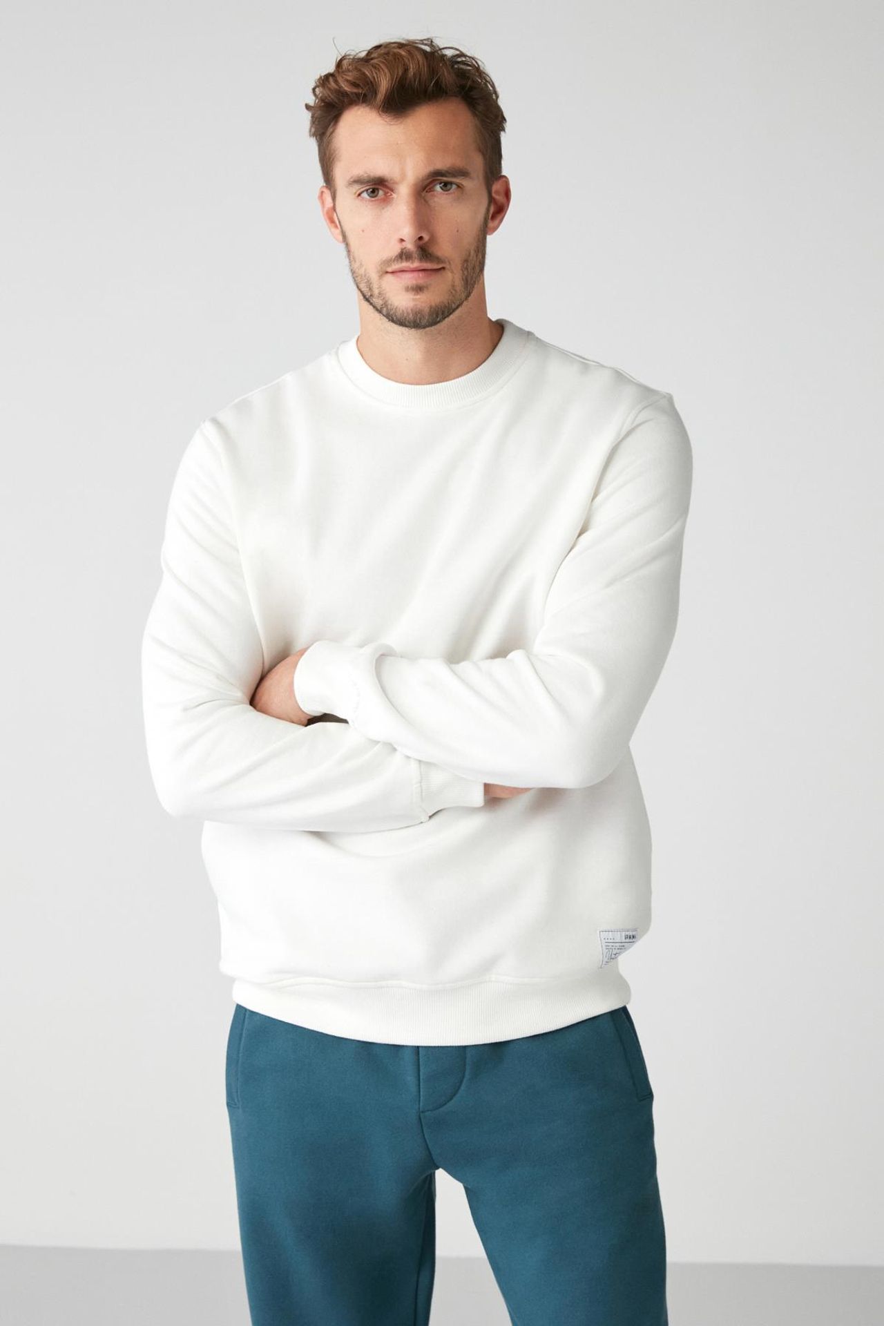 GRIMELANGE Fitilli Bisiklet Yaka Sweatshirt 3