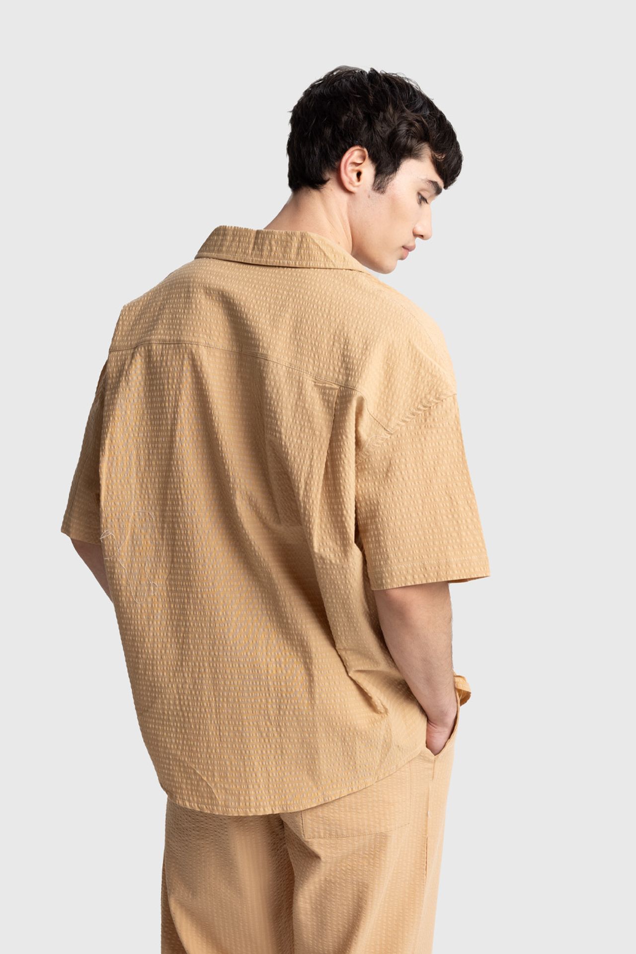 GIESTO Textured Short Sleeve Shirt 4