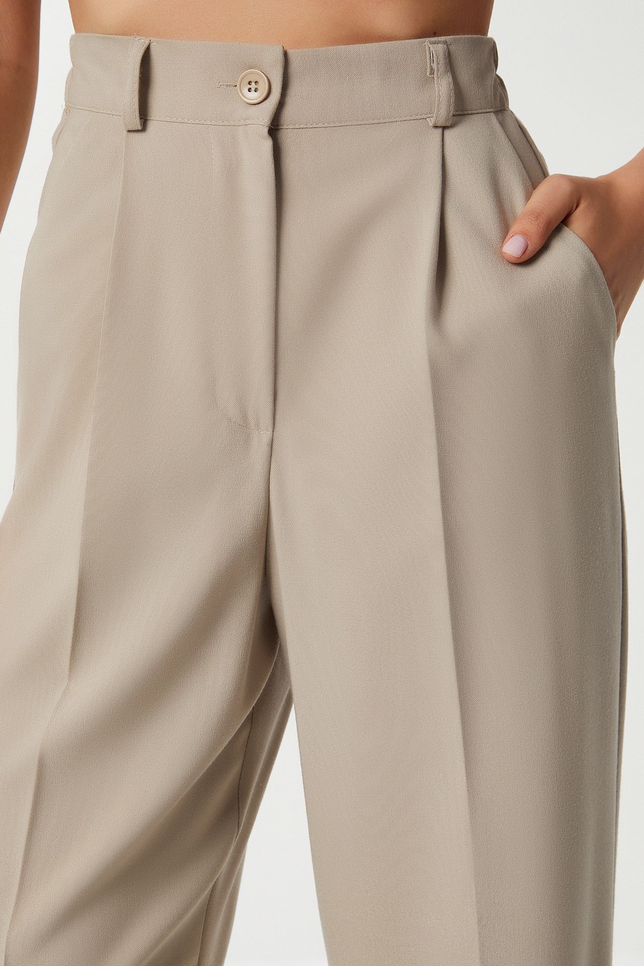 ISTANBUL Pleated Straight Leg Pants 5