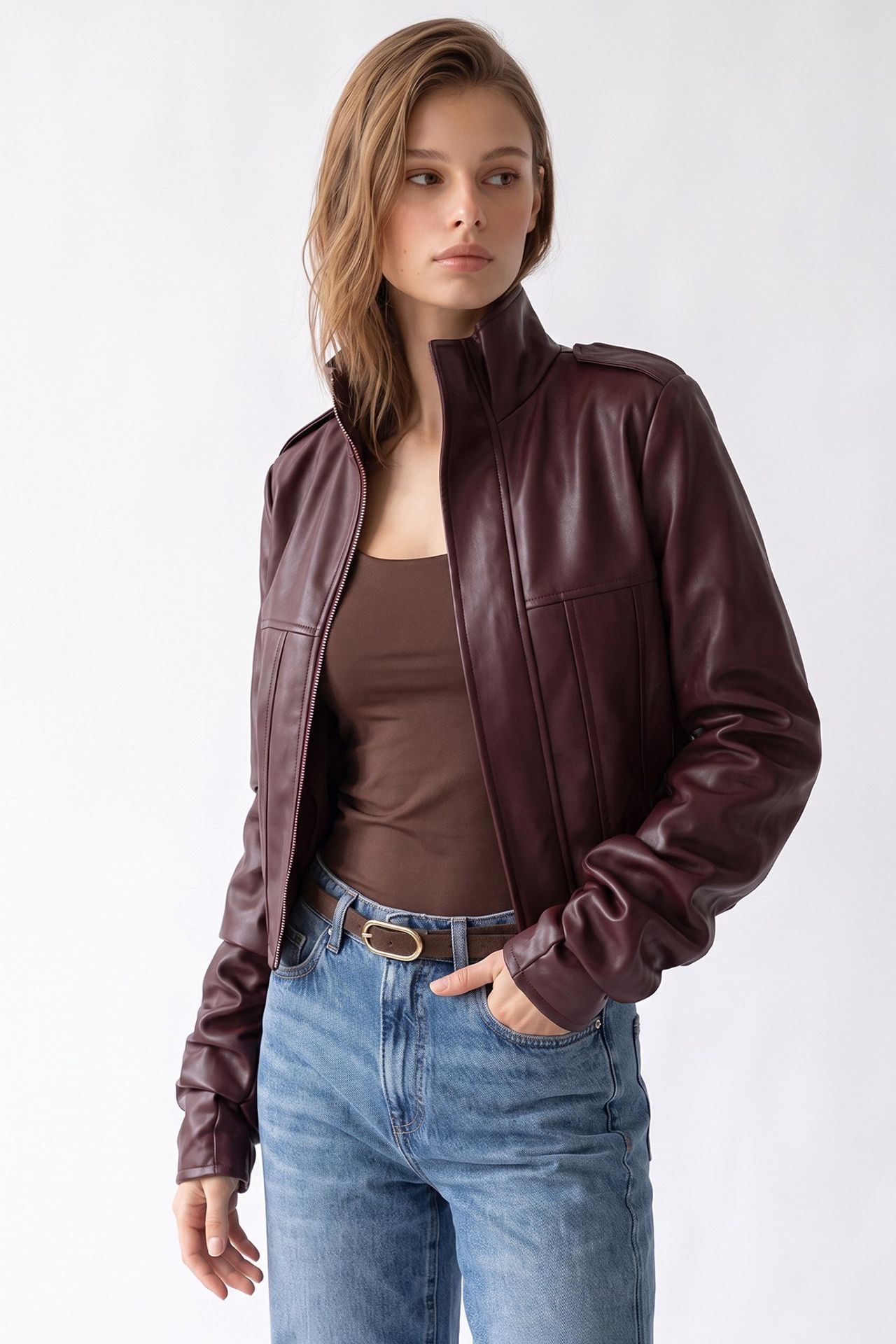 MIXRAY Women's Cotton Blazer