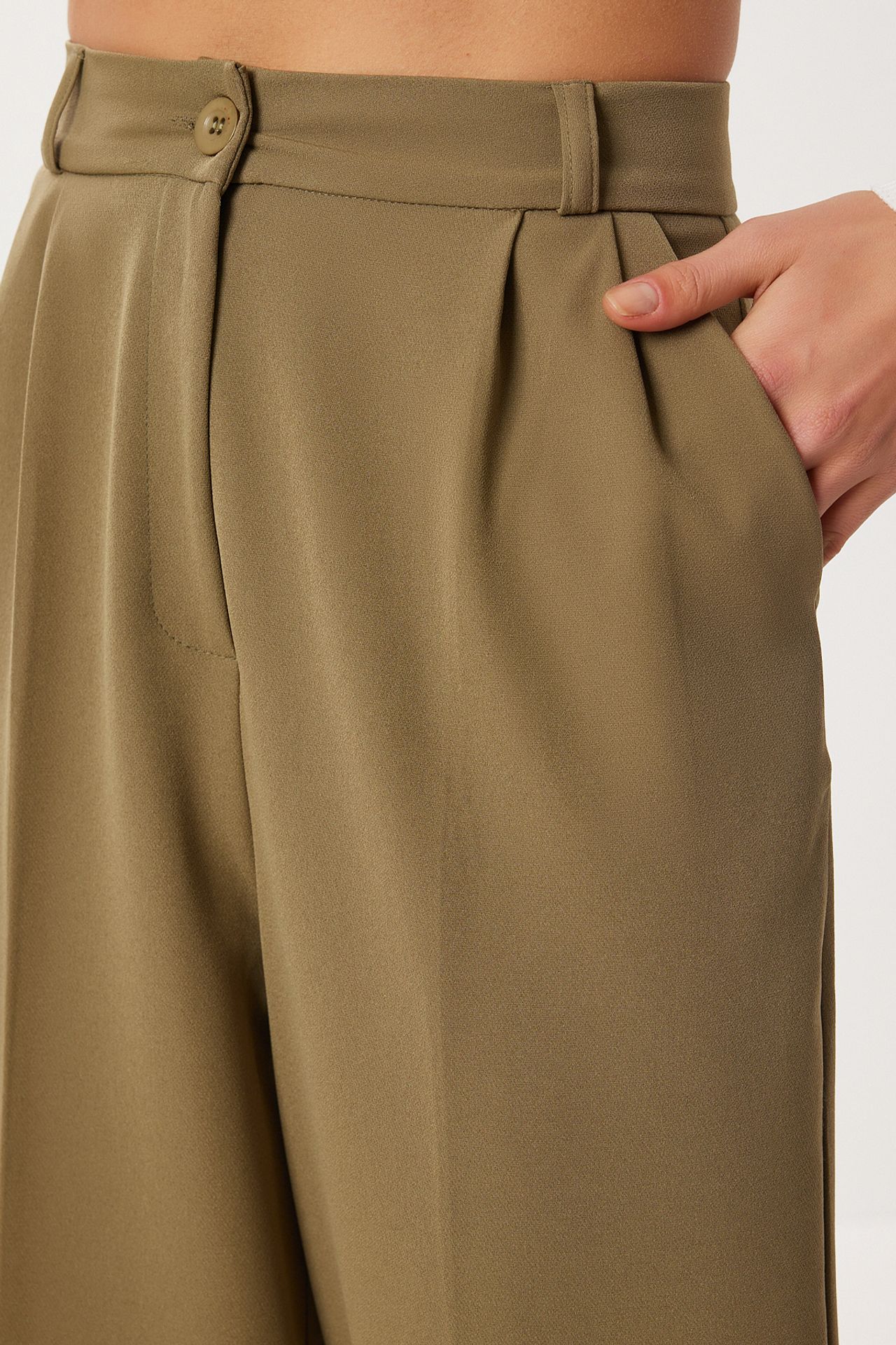 ISTANBUL High Waist Pleated Palazzo Pants 4