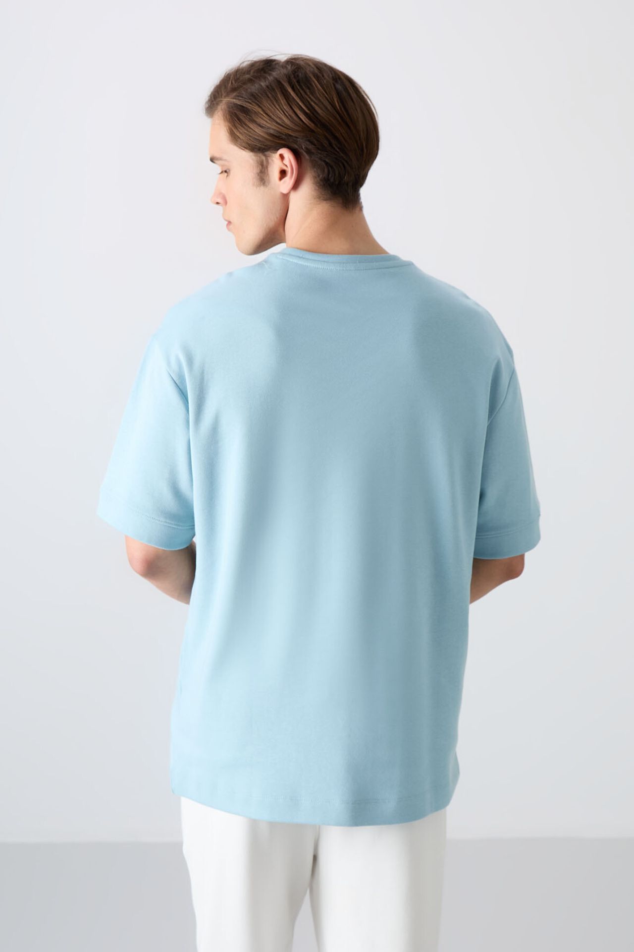 TOMMY Oversized Cotton-Blend Crew Neck T-Shirt 5